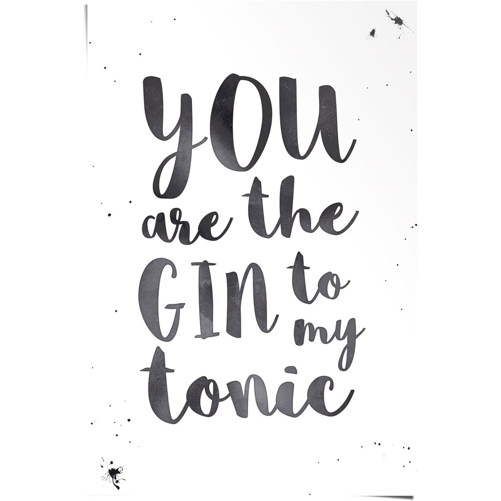 Reinders! Poster »Gin Tonic Love«, (1 St.)