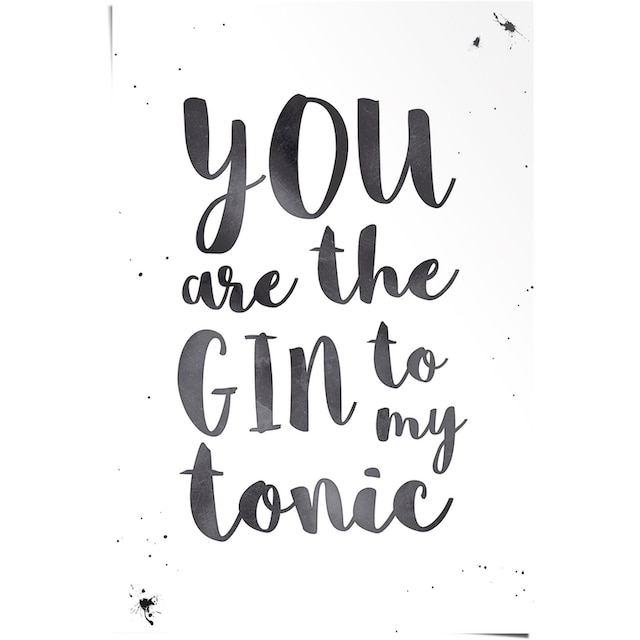 Reinders! Poster »Gin Tonic Love«, (1 St.) auf Raten bestellen