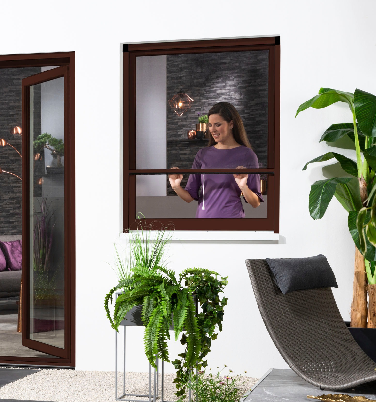 hecht international Insektenschutzrollo »SMART«, transparent, Insektenschutz, für Fenster, kürzbar