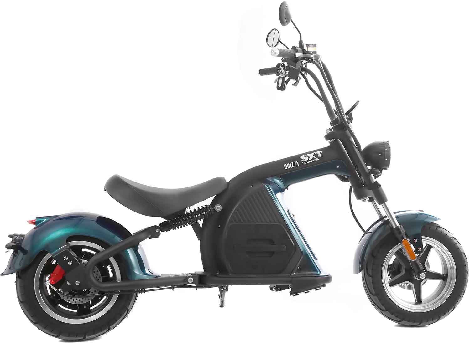 SXT Scooters E-Motorroller »SXT Grizzy«, bis zu 70 km Reichweite, mit Straßenzulassung und integr. Alarmanlage