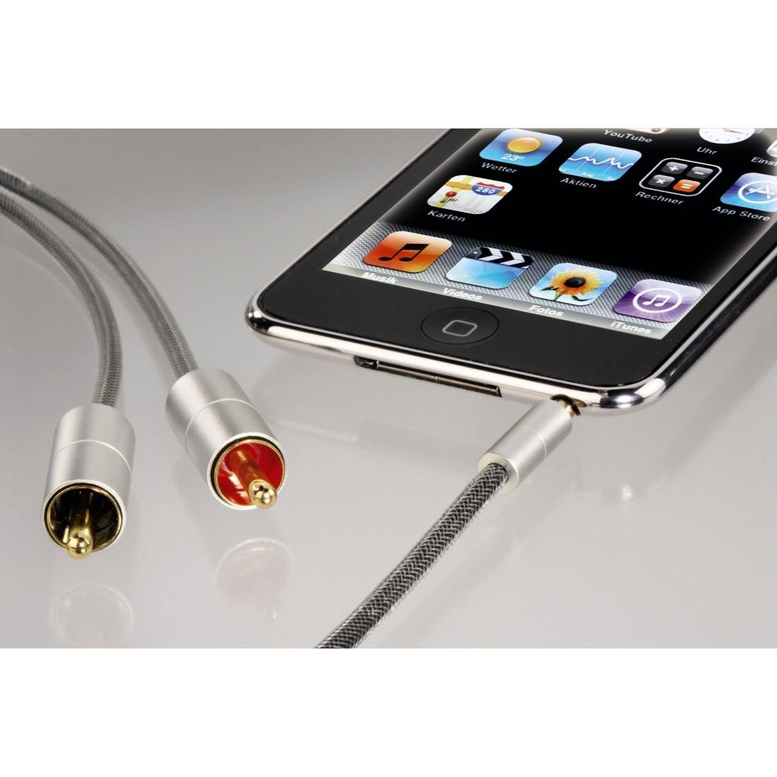 2. Bild von Hama Audio-Kabel »Verbindungskabel Klinkenst. 3,5 mm stereo- 2x Cinch Stecker«, 100 cm