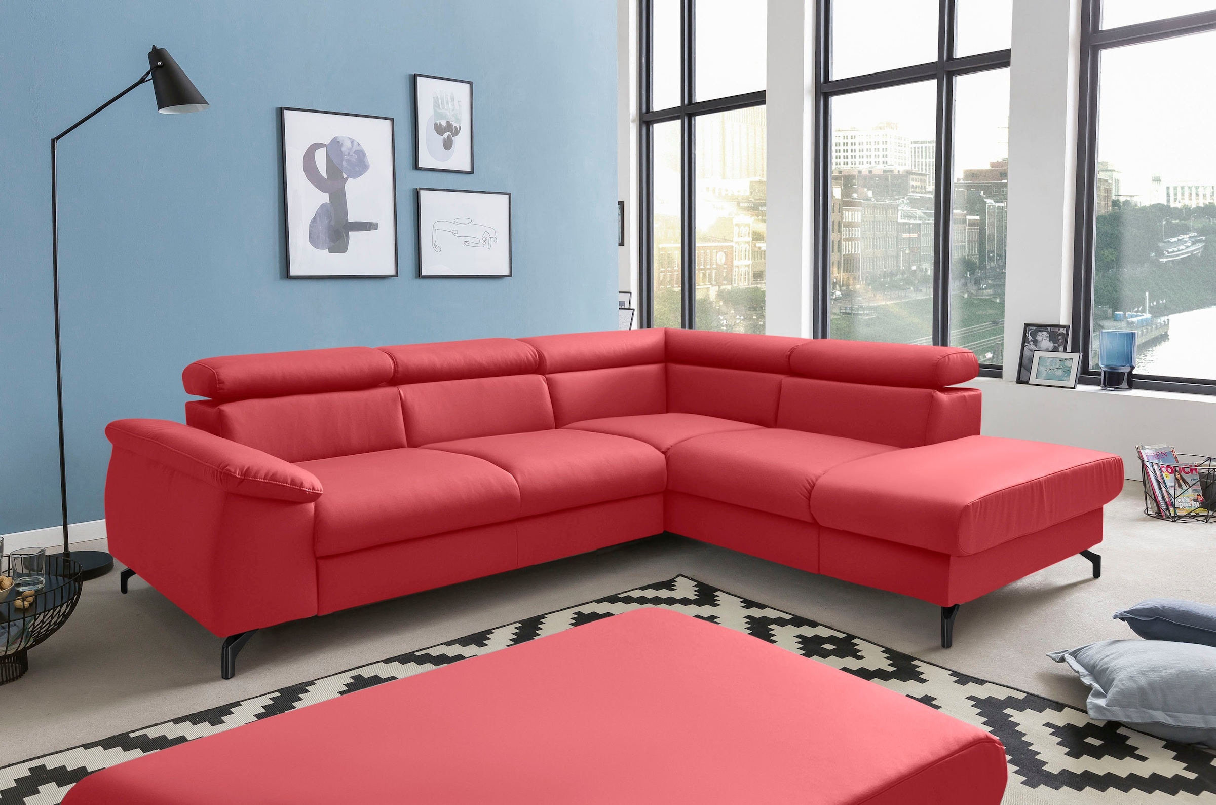 COTTA Polstergarnitur »Komaris L-Form«, (Set), Set bestehend aus: Ecksofa m günstig online kaufen