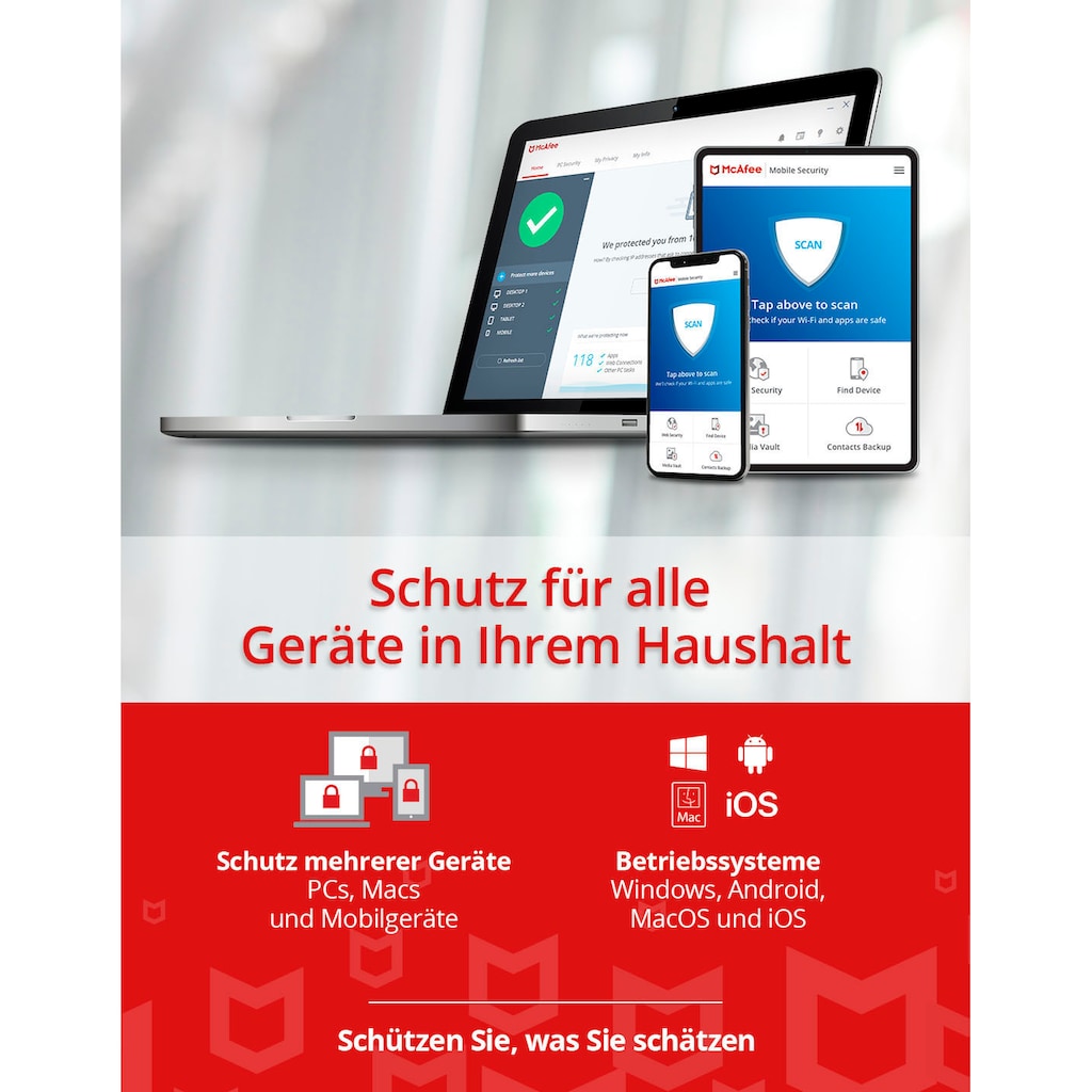 McAfee Virensoftware »McAfee Internet Security 3 Geräte - 1 Jahr«