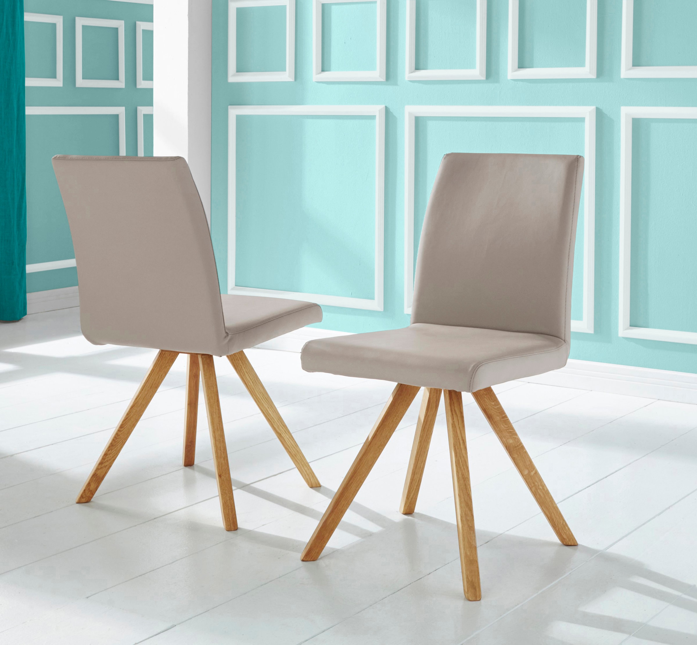 Home affaire Schalenstuhl »Rio« (Set) 2 Stk.Bezug in Kunstleder oder Strukt günstig online kaufen