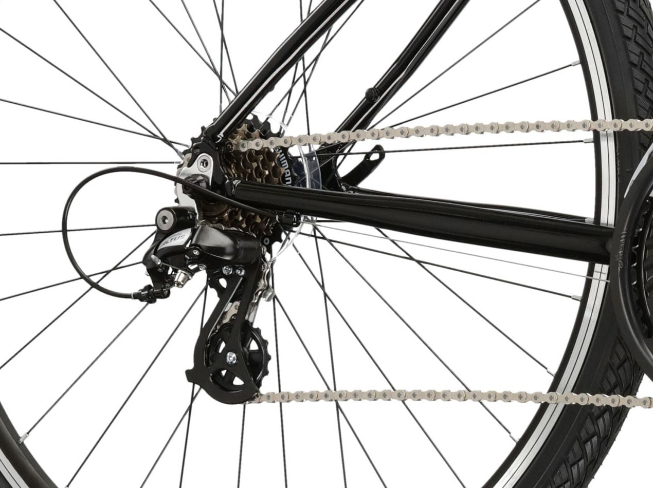 Kross Crossrad »KROSS Crossbike Evado 2.0 28" schwarz 21 Gänge«, 21 Gang, Shimano, ALTUS M310 Schaltwerk, Kettenschaltung