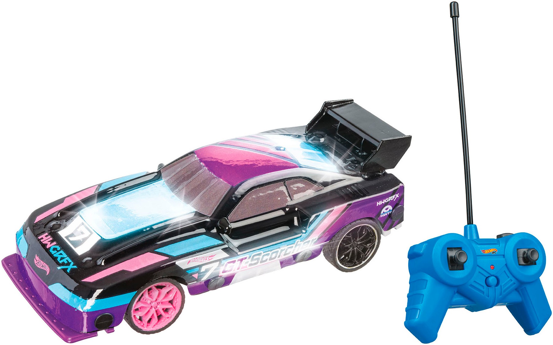Happy People RC-Auto »HOT WHEELS RC Lets Race GT Scorcher«, mit Licht-Effekt