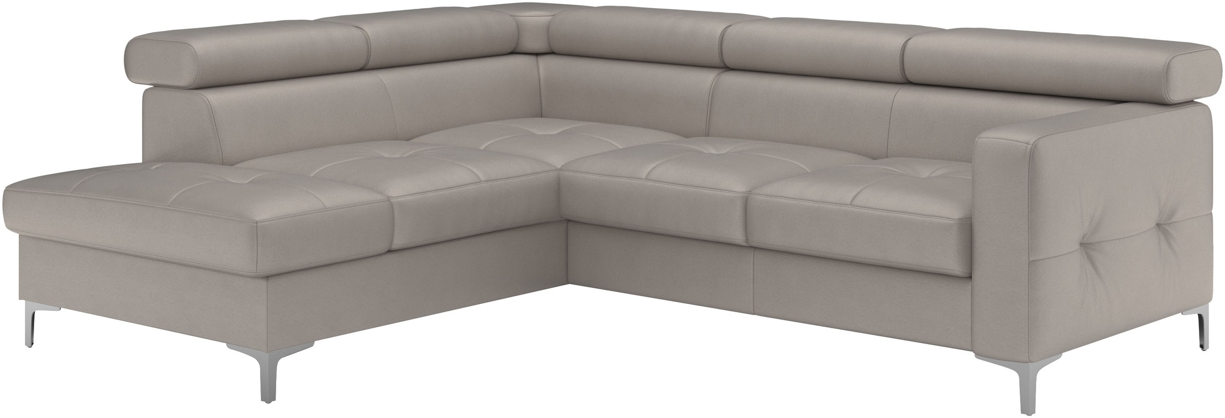 COTTA Ecksofa »Sammy L-Form«, mit Kopfteilverstellung, wahlweise mit Bettfunktion & Bettkasten
