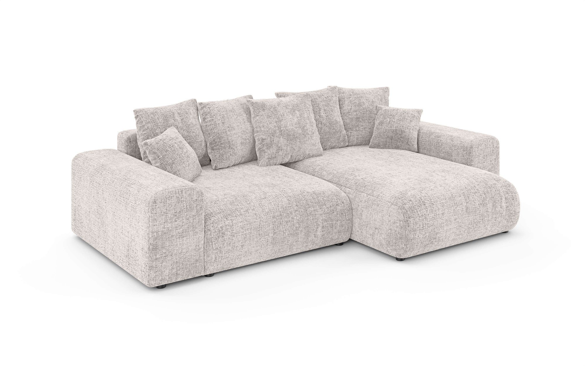 Home affaire Ecksofa »LAKESIDE mit Bettfunktion und Bettkasten, B/T/H 257/166/84 cm«, L-Form, Recamiere beidseitig montierbar, mit Wellenunterfederung