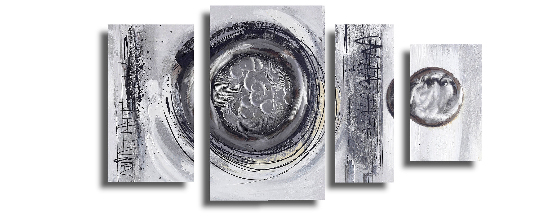 Bönninghoff Ölgemälde, Abstrakt-Abstrakte-Kunst-Gemälde-Formen, (1 St.), je günstig online kaufen