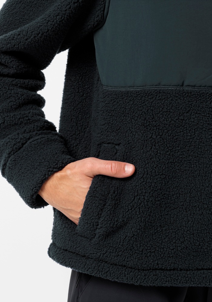 Jack Wolfskin Fleecejacke »FELSLICHT HOODED JKT M«, mit Kapuze