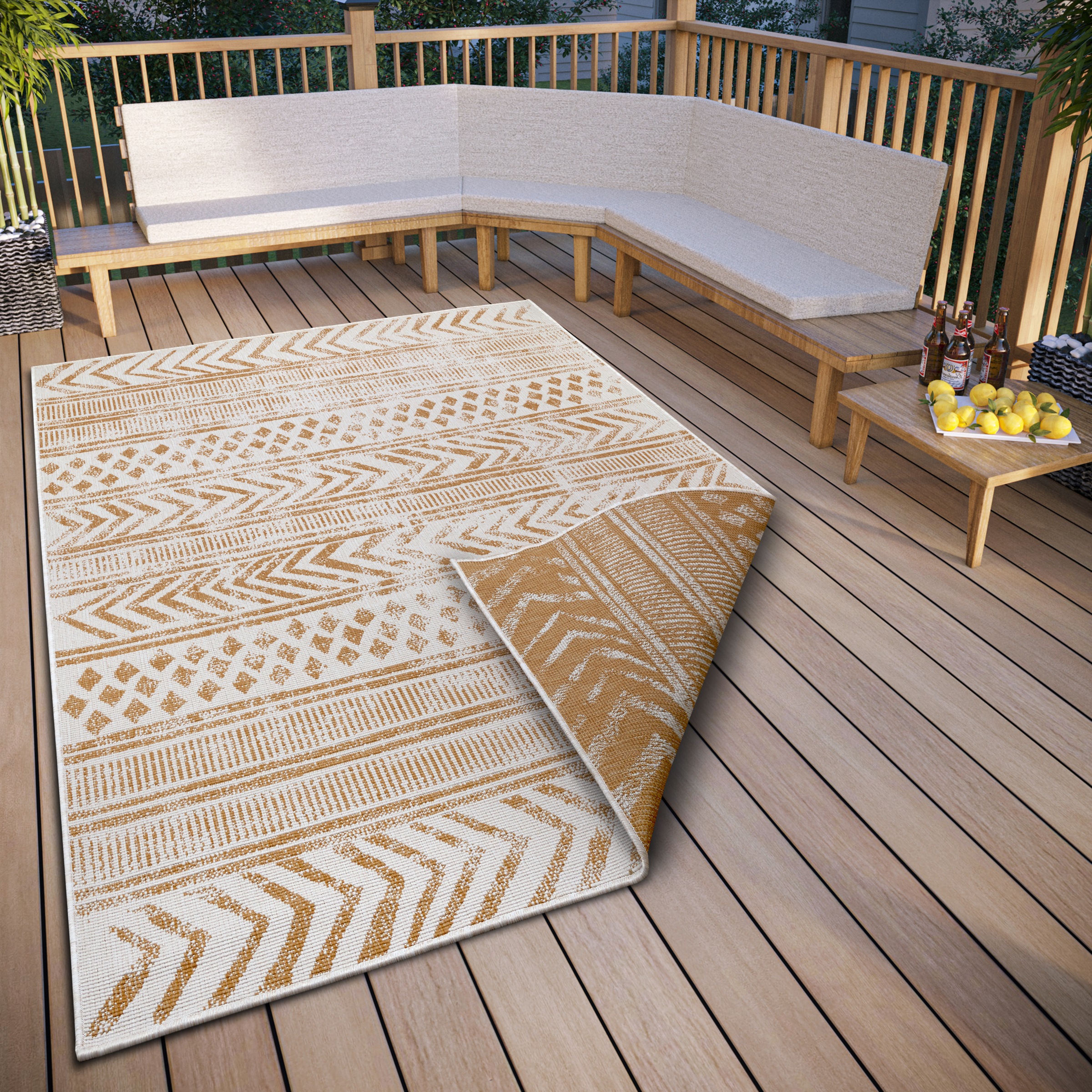HANSE Home Teppich »BIRI Wendeteppich«, rechteckig, 5 mm Höhe, In-& Outdoor günstig online kaufen