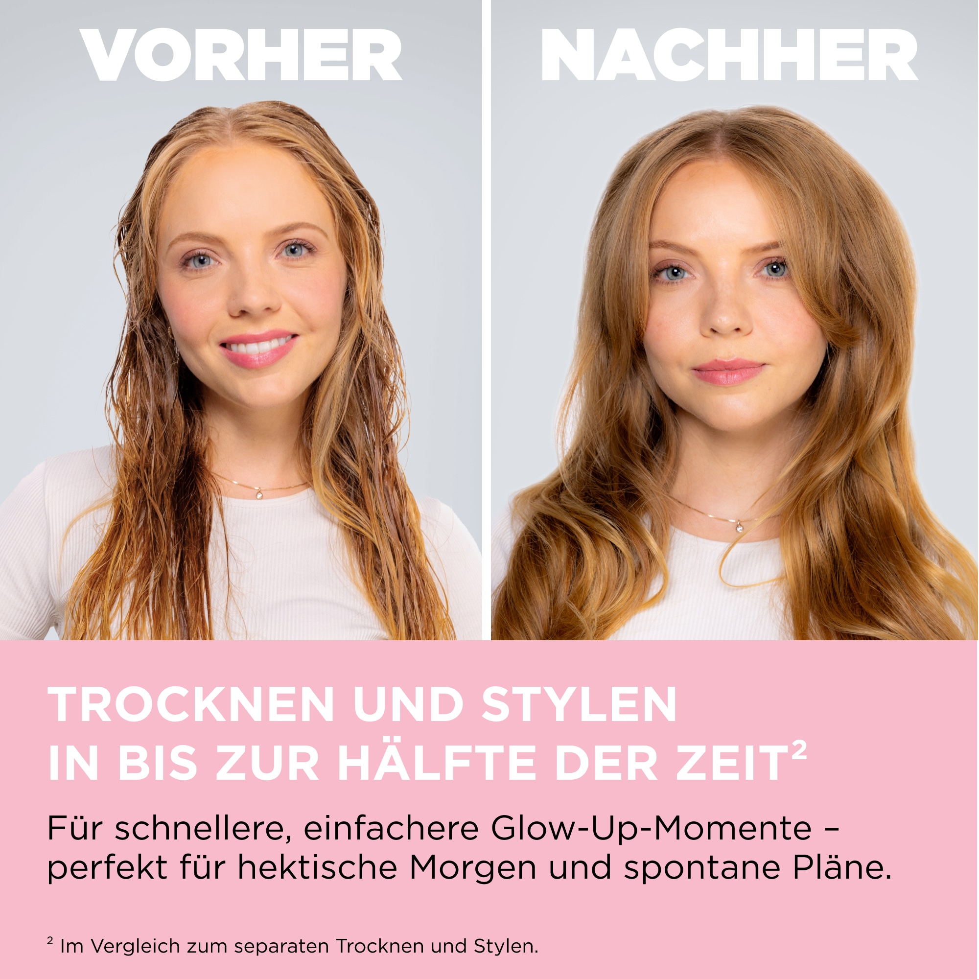 Revlon Multihaarstyler »One Step™ Volumiser Glow für voluminöse Blow‑Dry‑Ergebnisse, RVDR5375E« 1 Aufsätze Turmalin‑Ionen-Keramikbeschichtung, für mehr Glanz + weniger Haarbruch