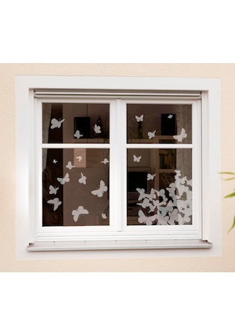Fensterbild »Schmetterlinge«, 31x31 cm, selbsthaftend