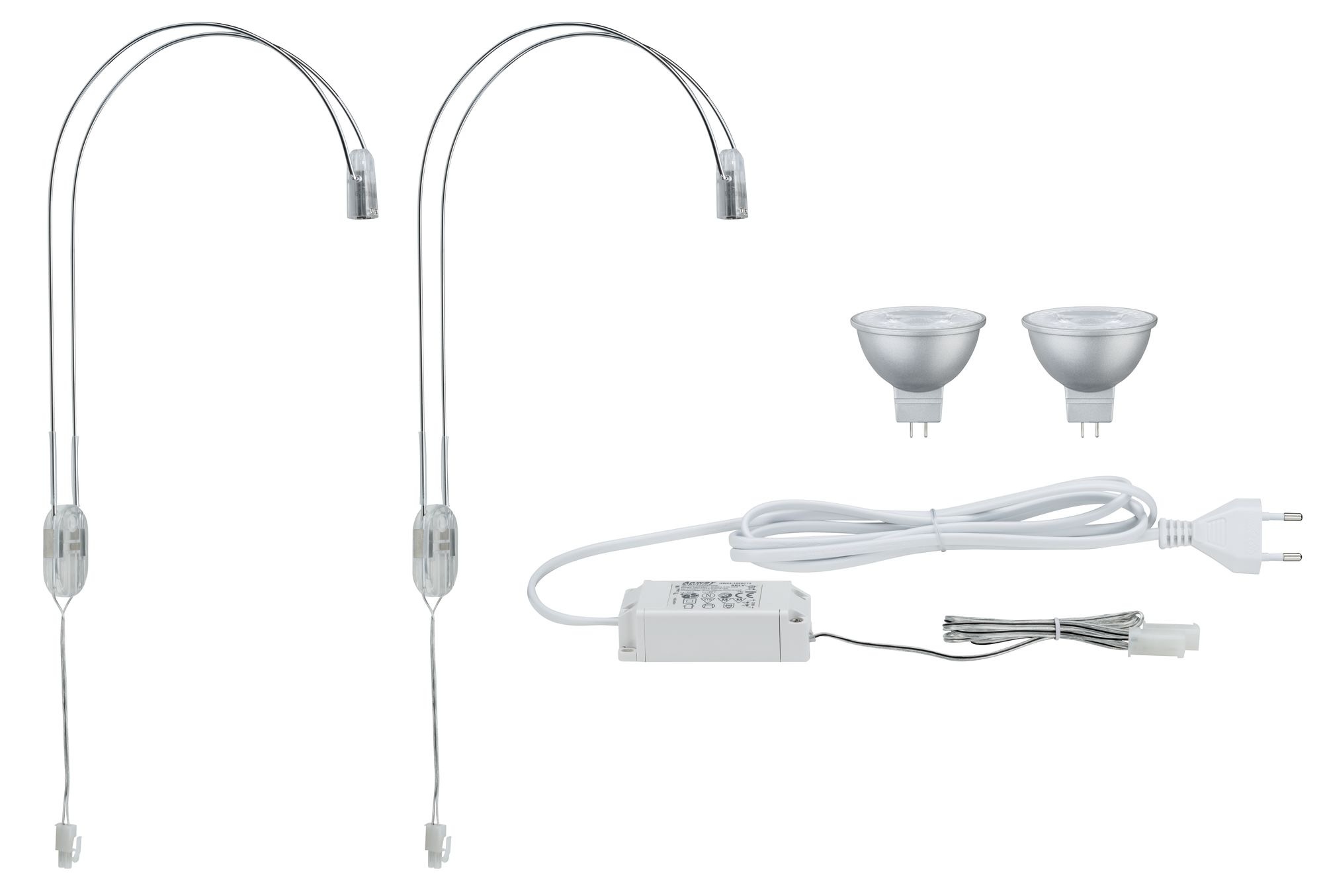 Paulmann LED Bilderleuchte »Galeria LED II Chrom inkl. Leuchtmittel 2x4W GU5,3«, 2 flammig, Leuchtmittel GU 5,3 | LED fest integriert