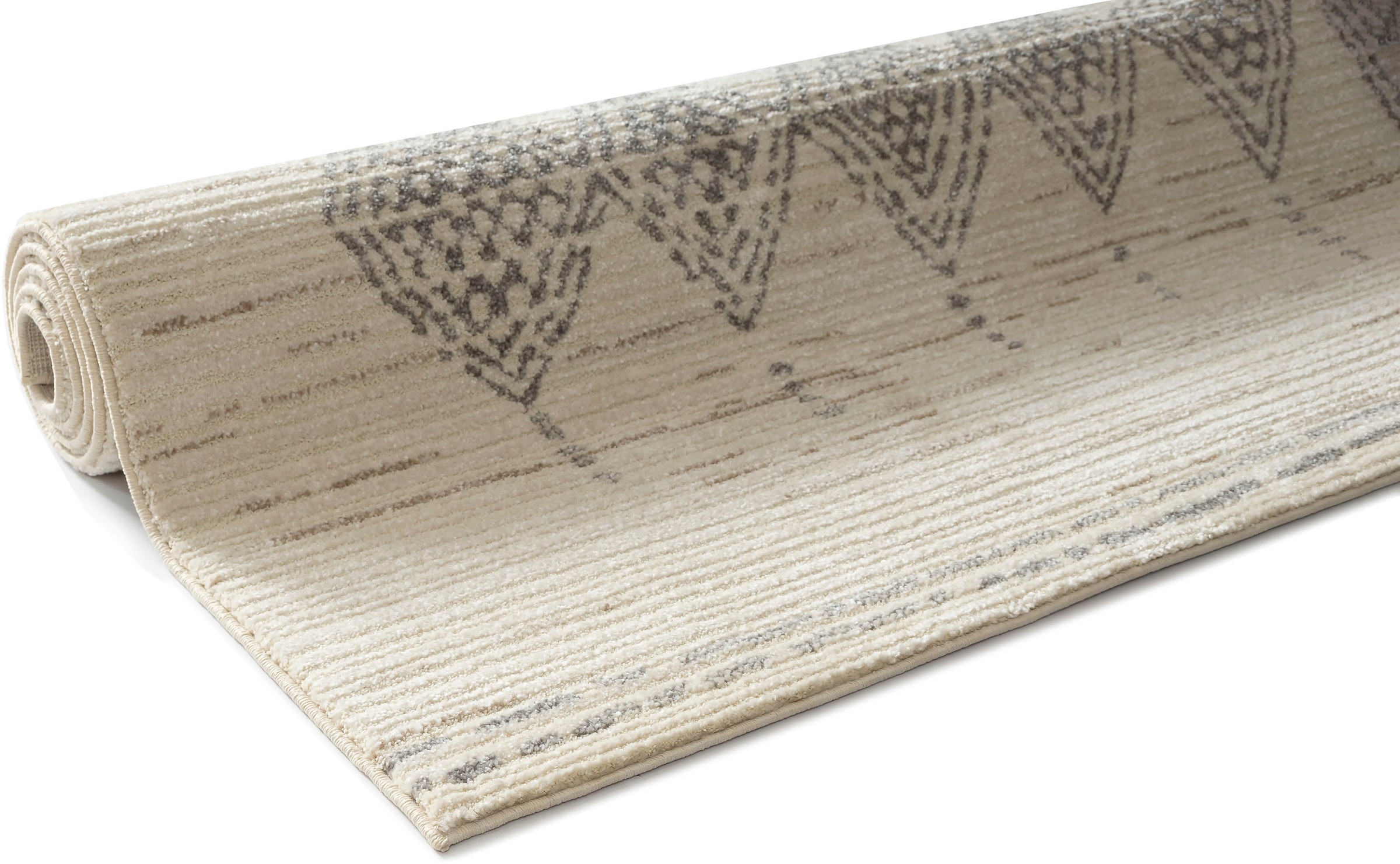 Gino Falcone Teppich »Durlesti 4925«, rechteckig, 13 mm Höhe, Kurzflor, modernes Rauten Design, Boho, Wohnzimmer, Esszimmer