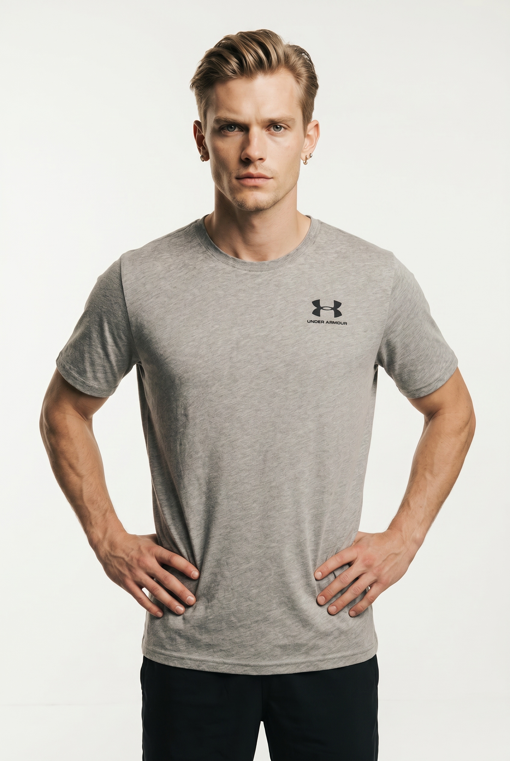 Under Armour® »UA M SPORTSTYLE LC SS« kurzärmliges Design, mit Rundhalsausschnitt, gerader Abschluss