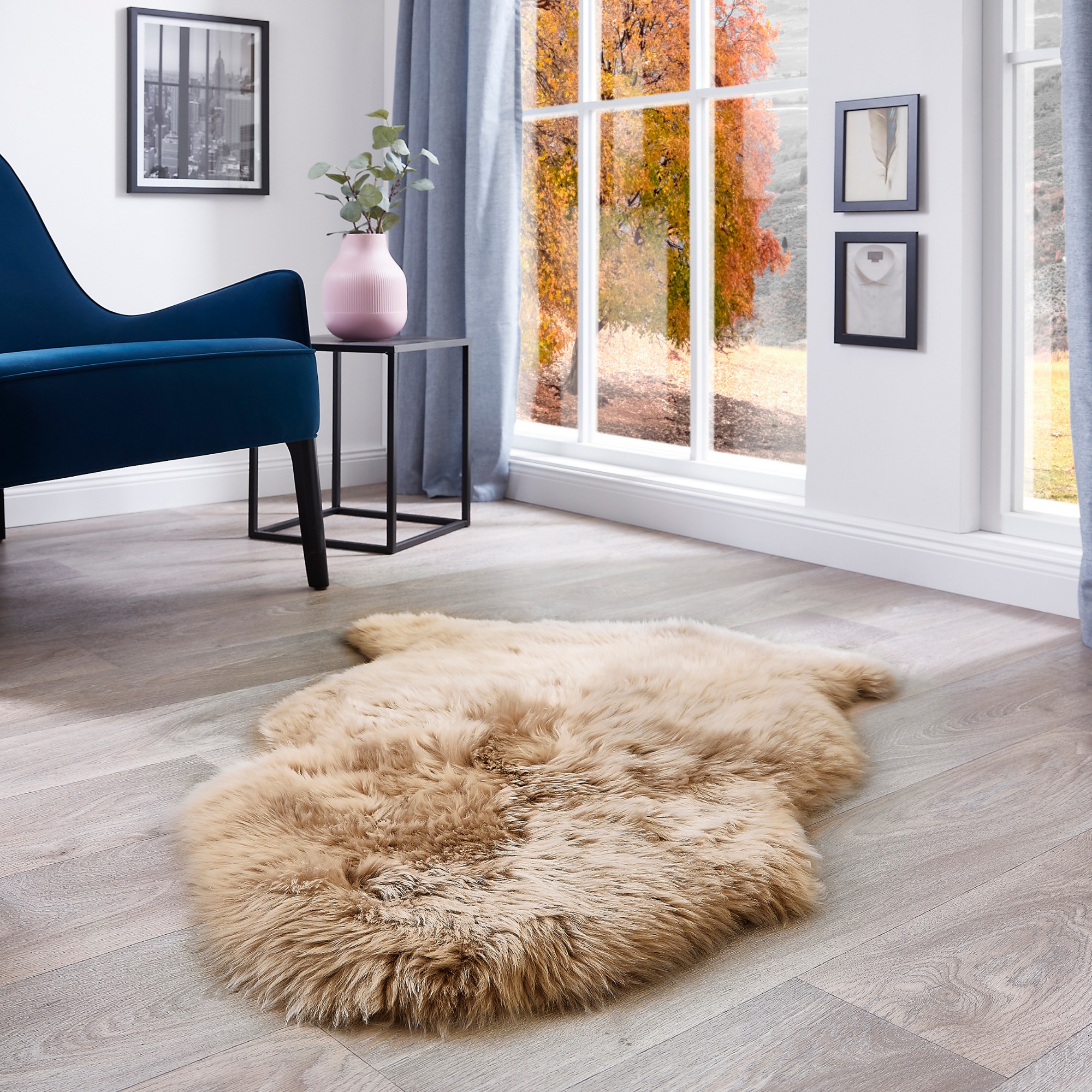 LUXOR living Fellteppich »Schaffell Namika«, fellförmig, 50 mm Höhe, echtes Lammfell, weich & flauschig, große Farbauswahl, in 2 Größen