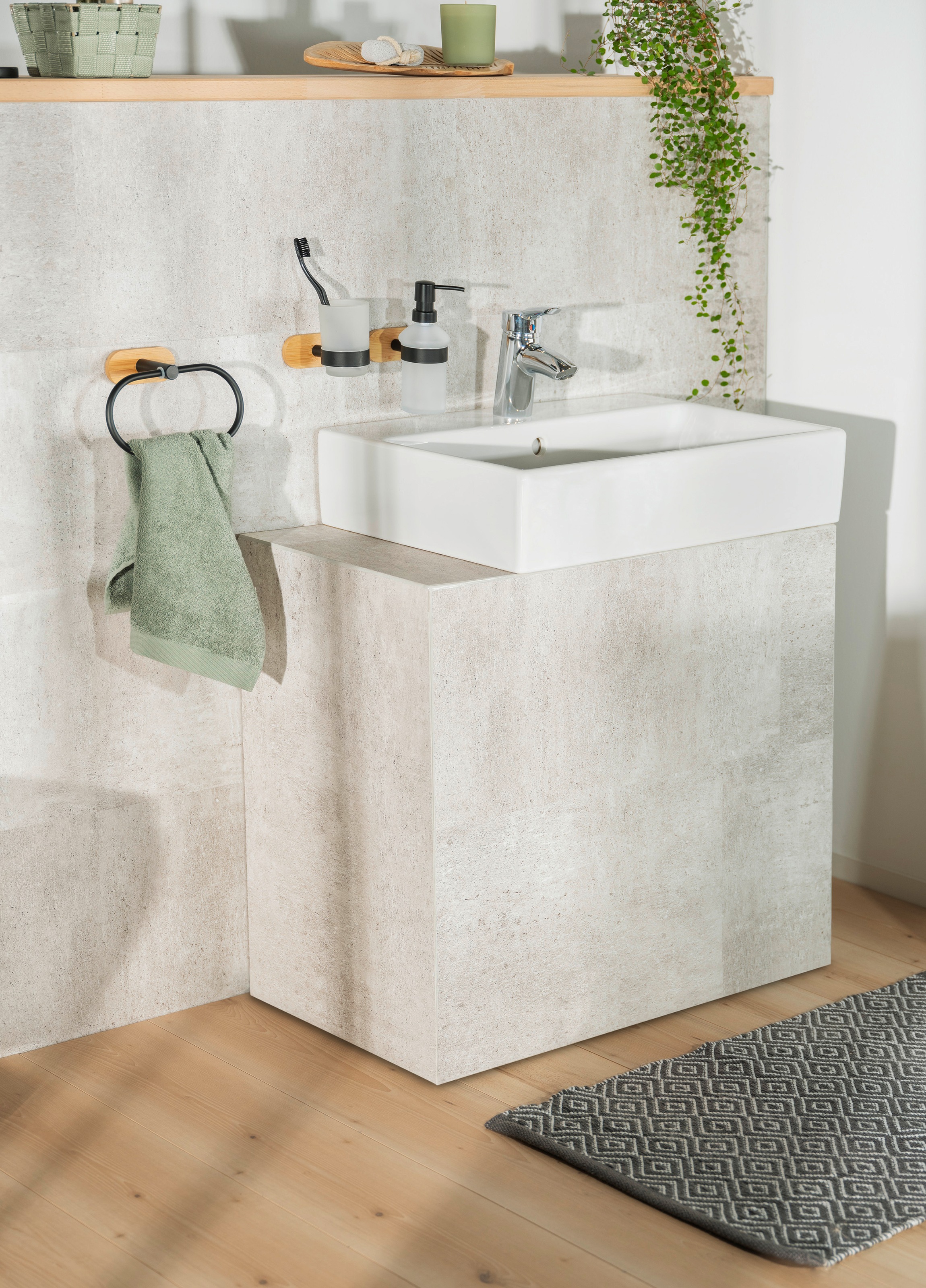 WENKO Handtuchring »Turbo-Loc® Orea«, befestigen ohne Bohren