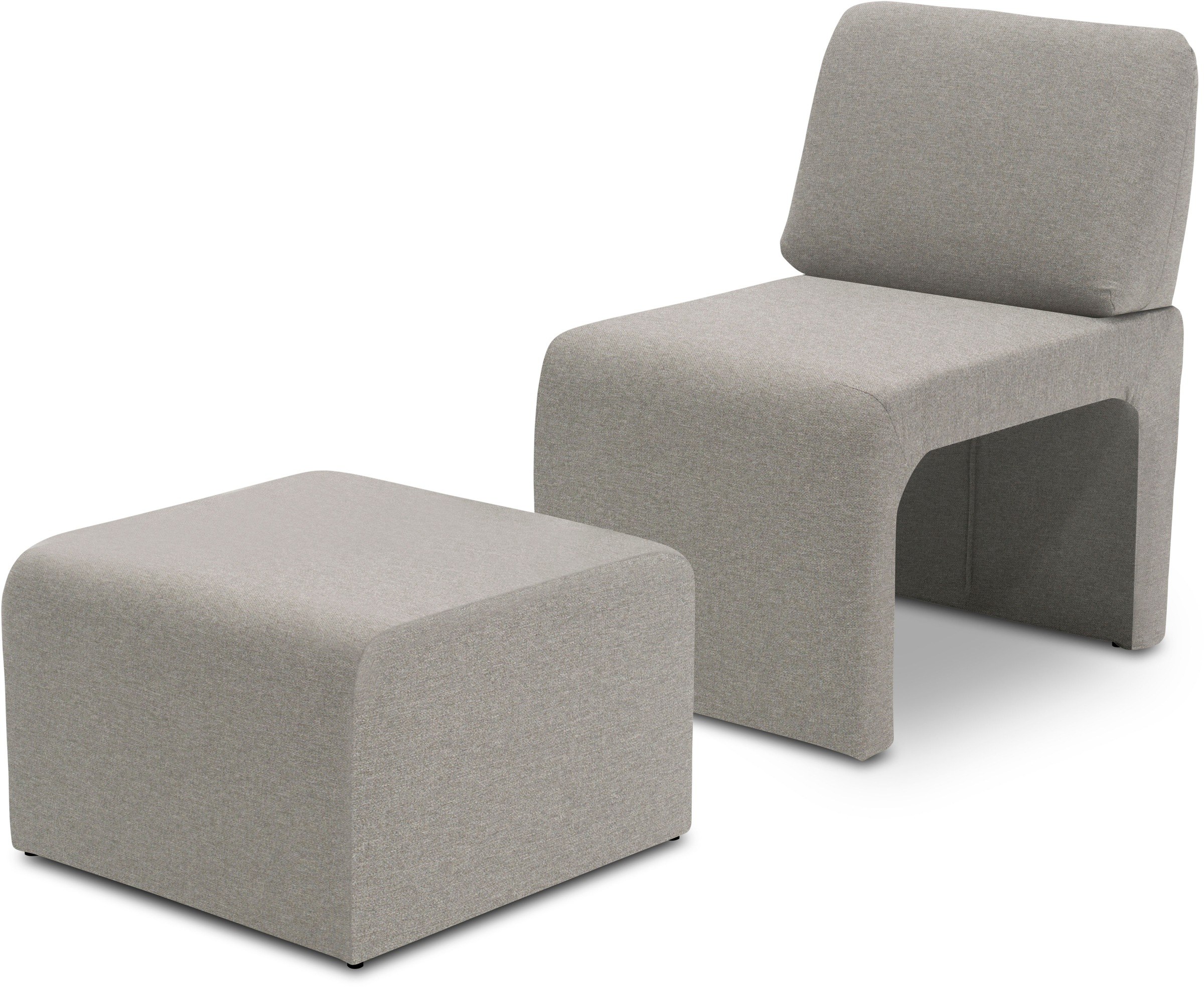 DOMO collection Sessel »mit Hocker 700017 ideal für kleine Räume, platzspar günstig online kaufen