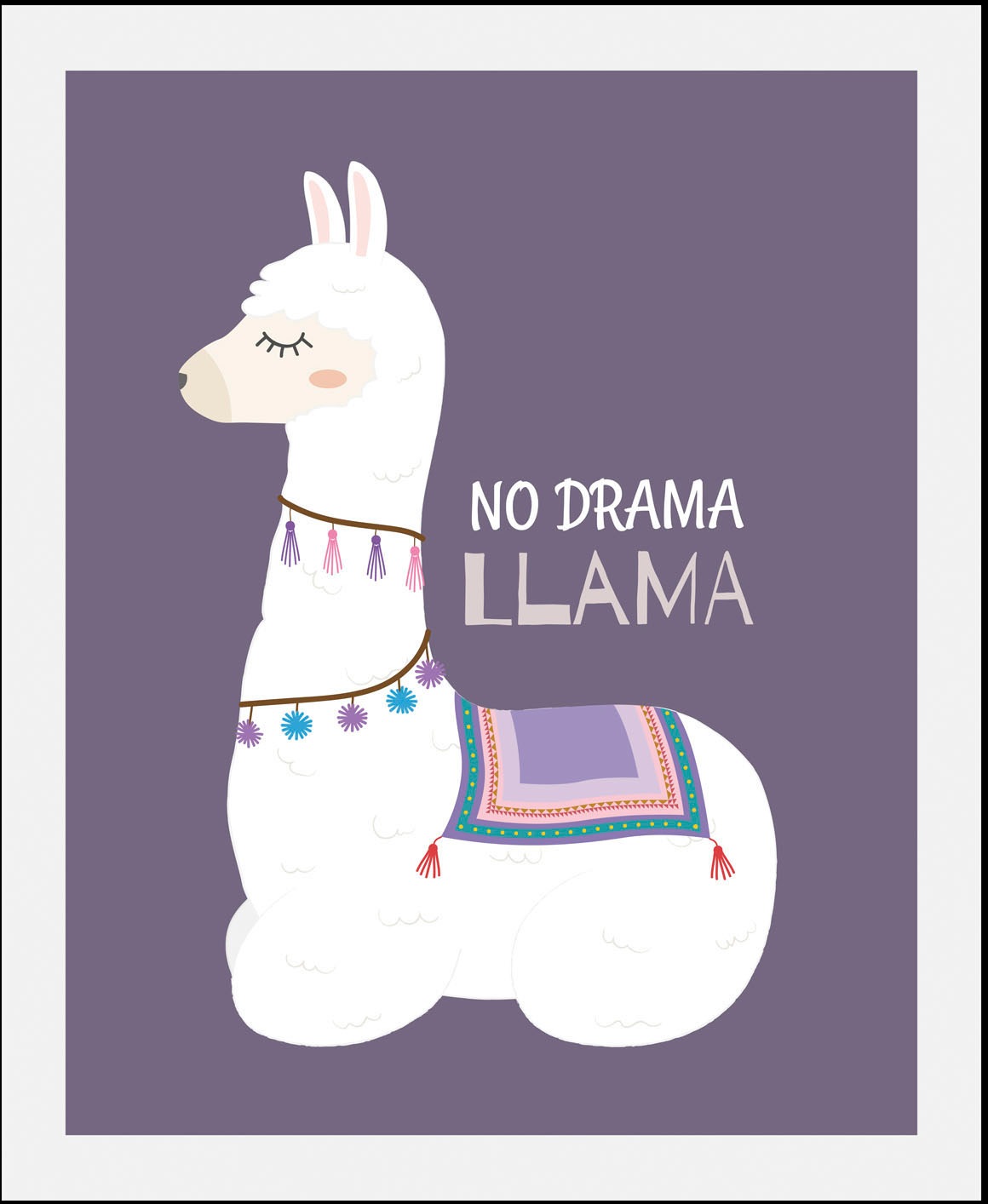 queence Bild »Lama«, (1 St.), HD Premium Poster-Druck inkl. Holzrahmen günstig online kaufen