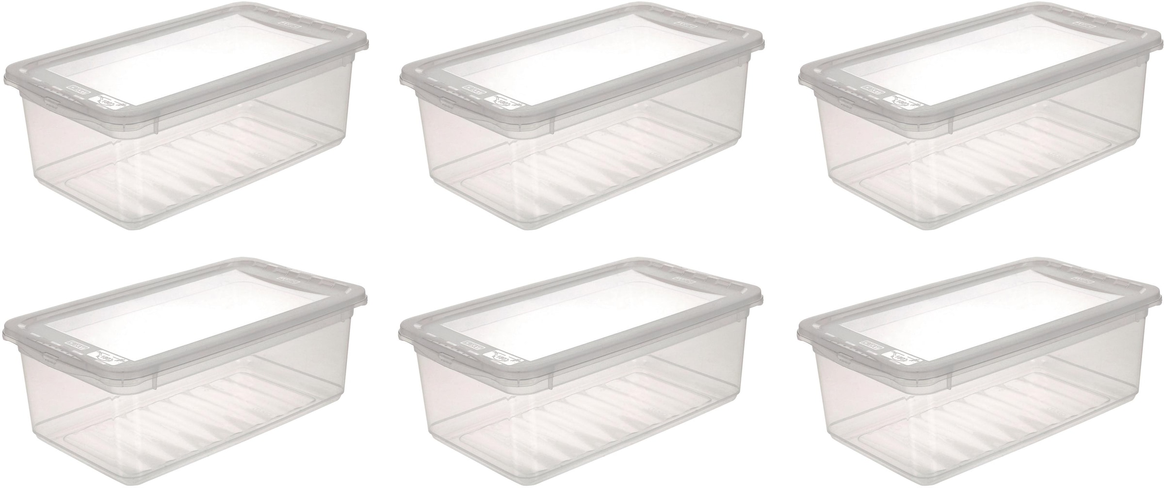 keeeper Aufbewahrungsbox »bea«, (Set, 6 St.), 6x5,6 L, mit Air Control-System