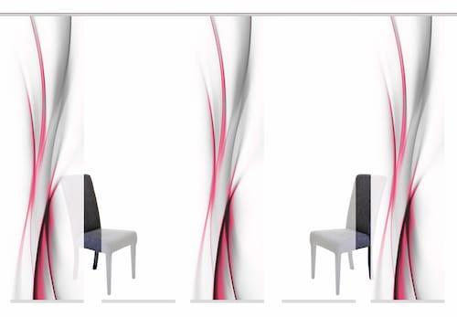 HOME WOHNIDEEN Schiebegardine »UFA« Klettband 5 Stk. tlg. HxB: 245x60, inkl günstig online kaufen