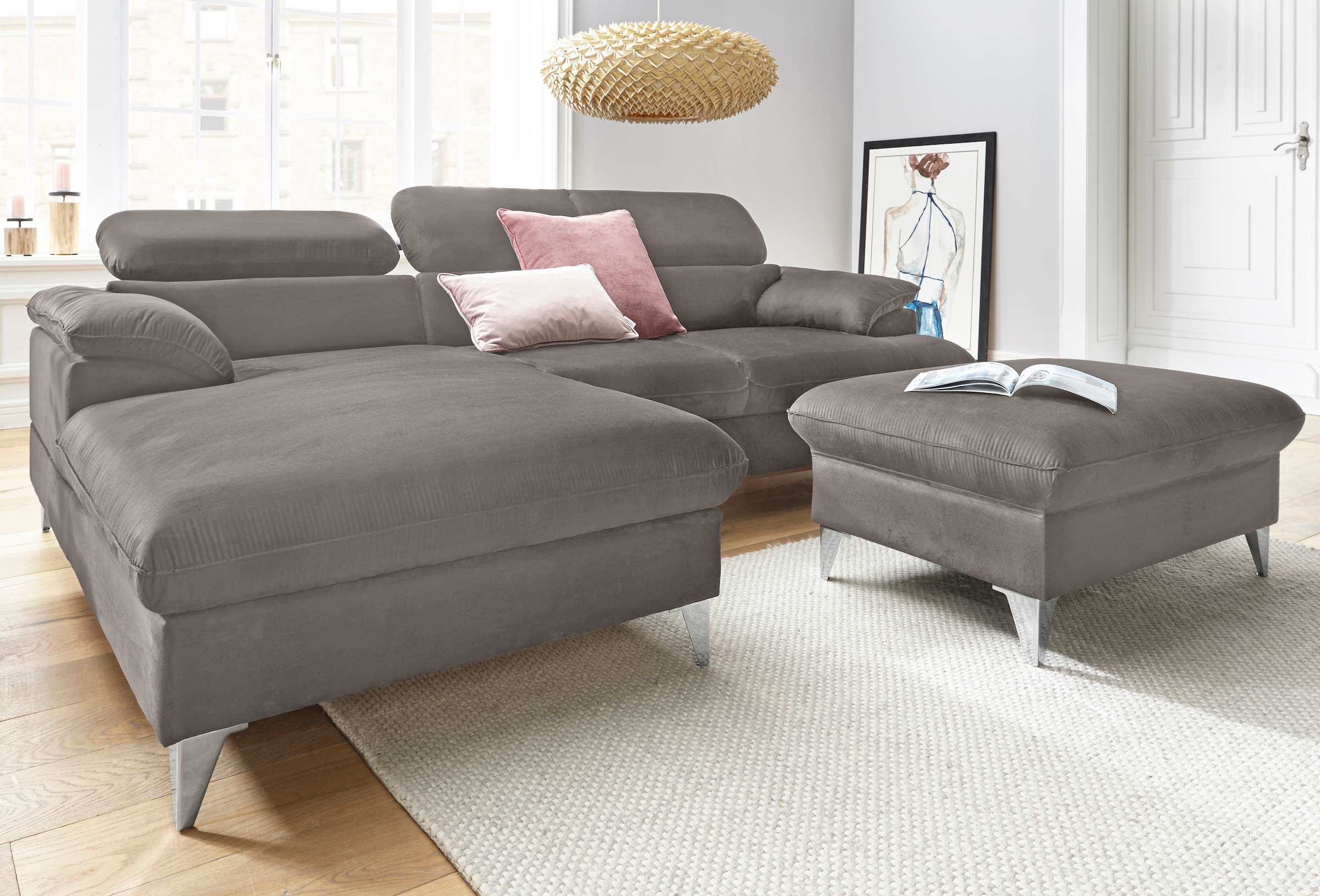 COTTA Polstergarnitur »Caluso L-Form«, (2 tlg.), Set bestehend aus: Ecksofa günstig online kaufen