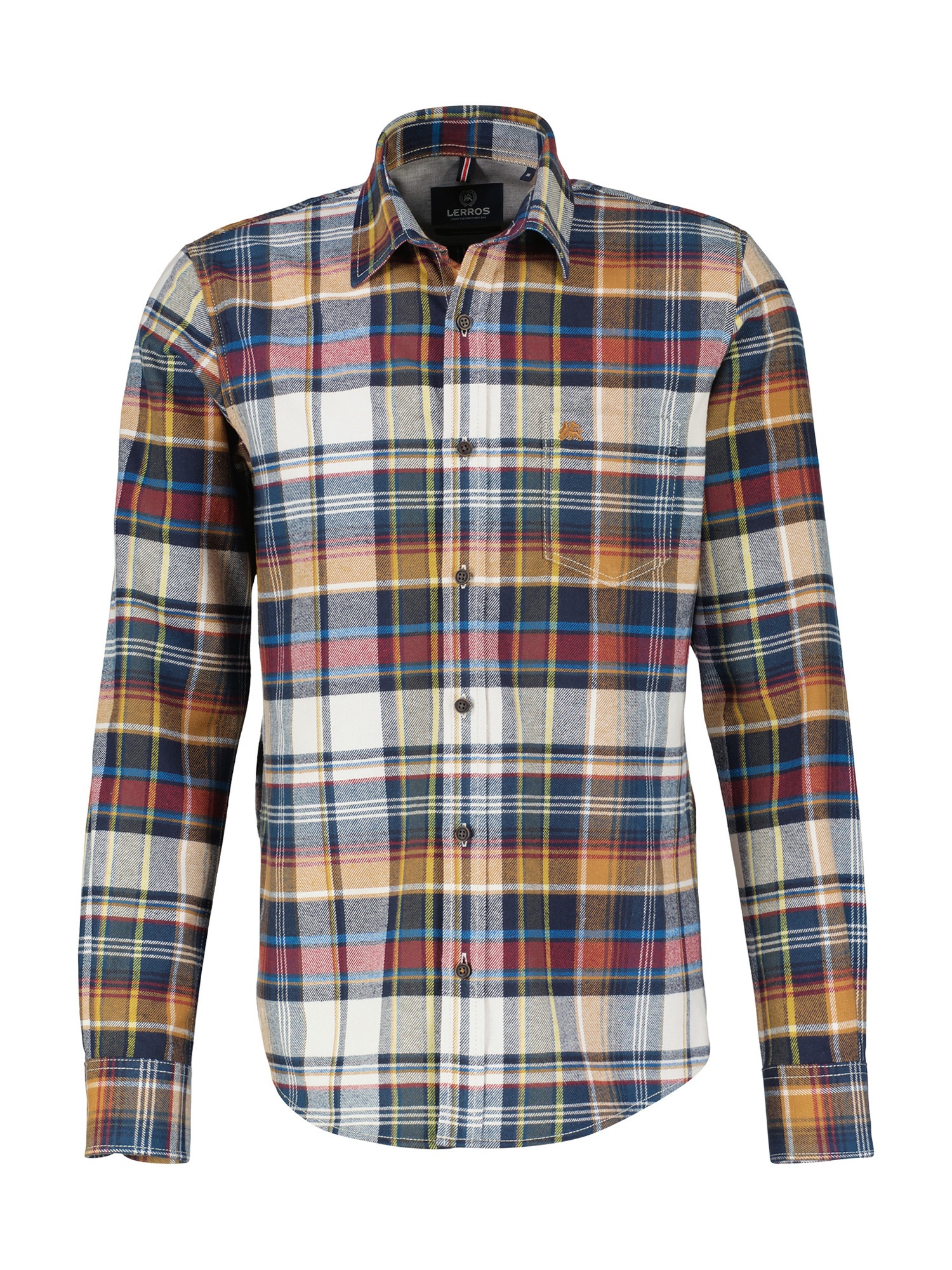Twillqualität« Langarmhemd in Flannelhemd kerniger »LERROS kaufen LERROS