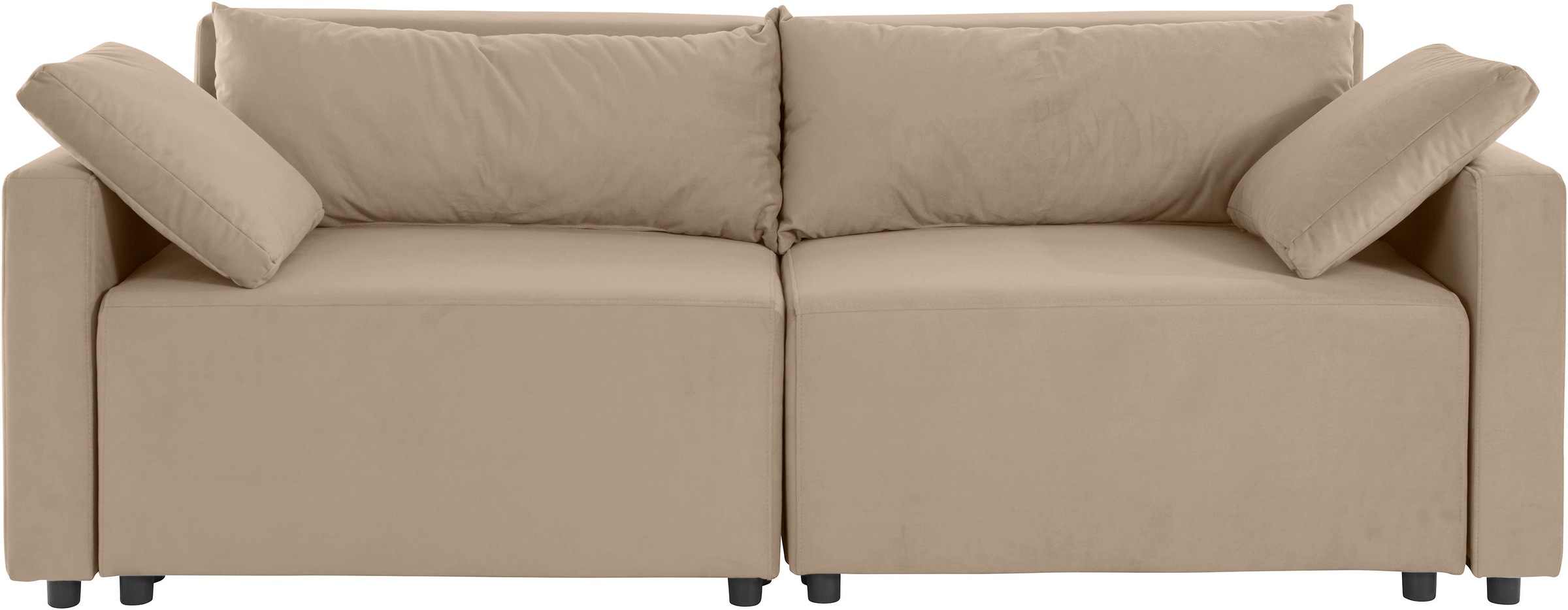 Home affaire 2-Sitzer »Marva 2tlg.« beide Elemente ausziehbar für Bettfunkt günstig online kaufen