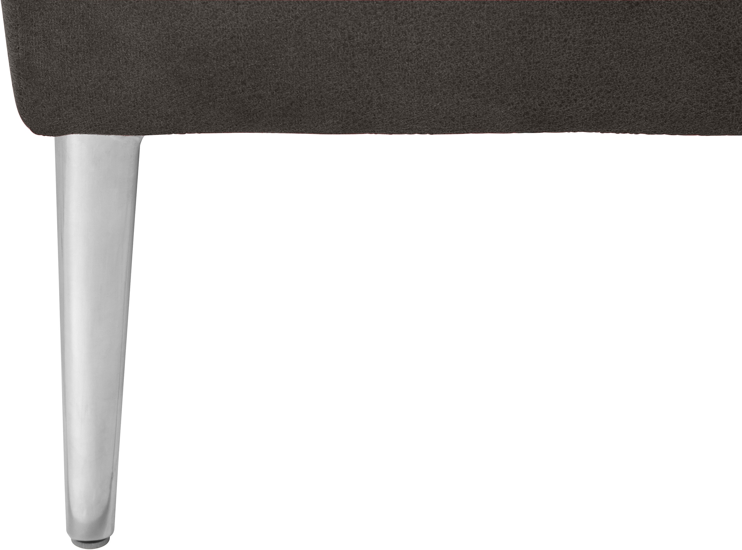 W.SCHILLIG Ecksofa »enjoy&MORE, Designsofa, bequem, zeitlos und elegant, L-Form«, mit Sitztiefenverstellung, Füße Chrom glänzend, Breite 340 cm