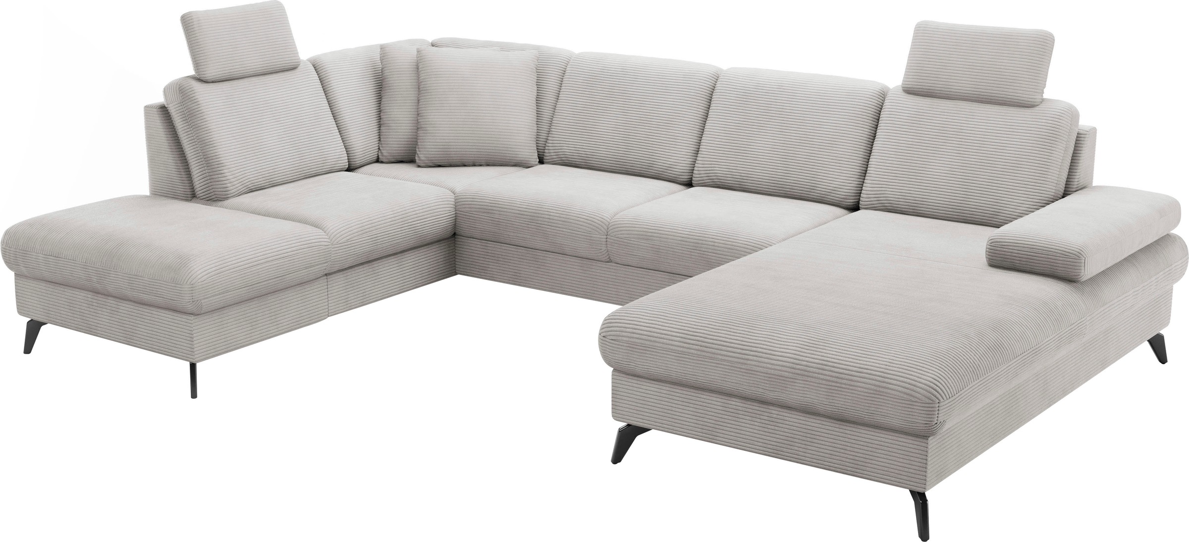 sit&more Wohnlandschaft »Morris Jubi U-Form, B: 300 cm«, mit Armteilfunktion & 1 Zierkissen, optional Bettfunktion