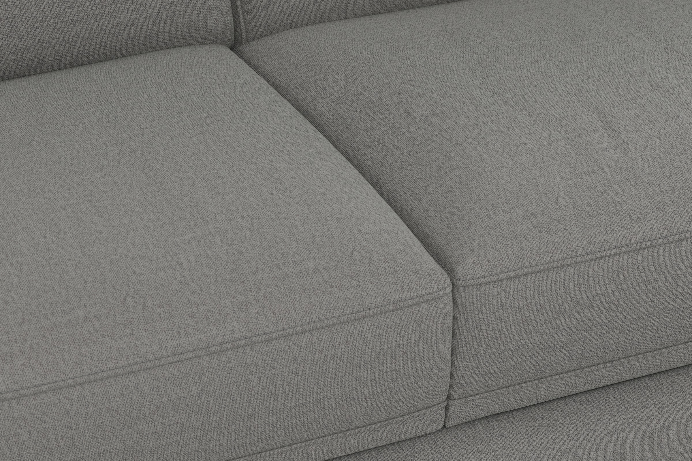 sit&more Ecksofa »Dundee L-Form« mit Federkern und Massivholzfüßen, wahlweise mit Kopfteilverstellung