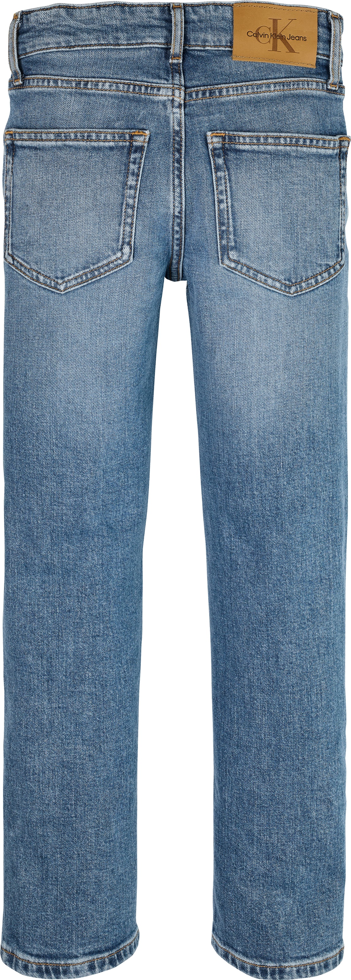 Calvin Klein Jeans Straight-Jeans »STRAIGHT«, für Kinder bis 16 Jahre, used-Look