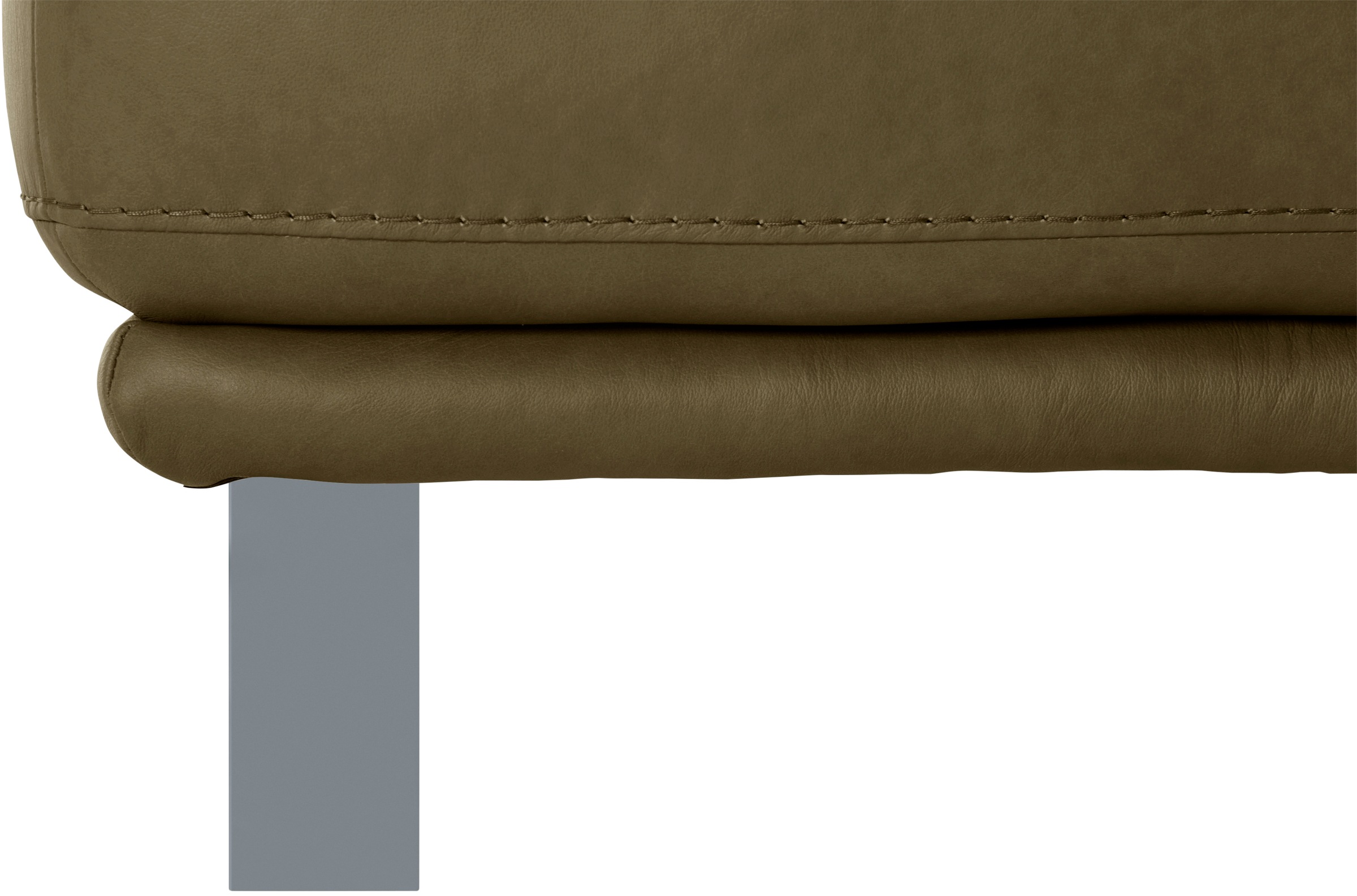 W.SCHILLIG Hocker »montanaa«, mit Metallkufen in Silber matt, Breite 141 cm