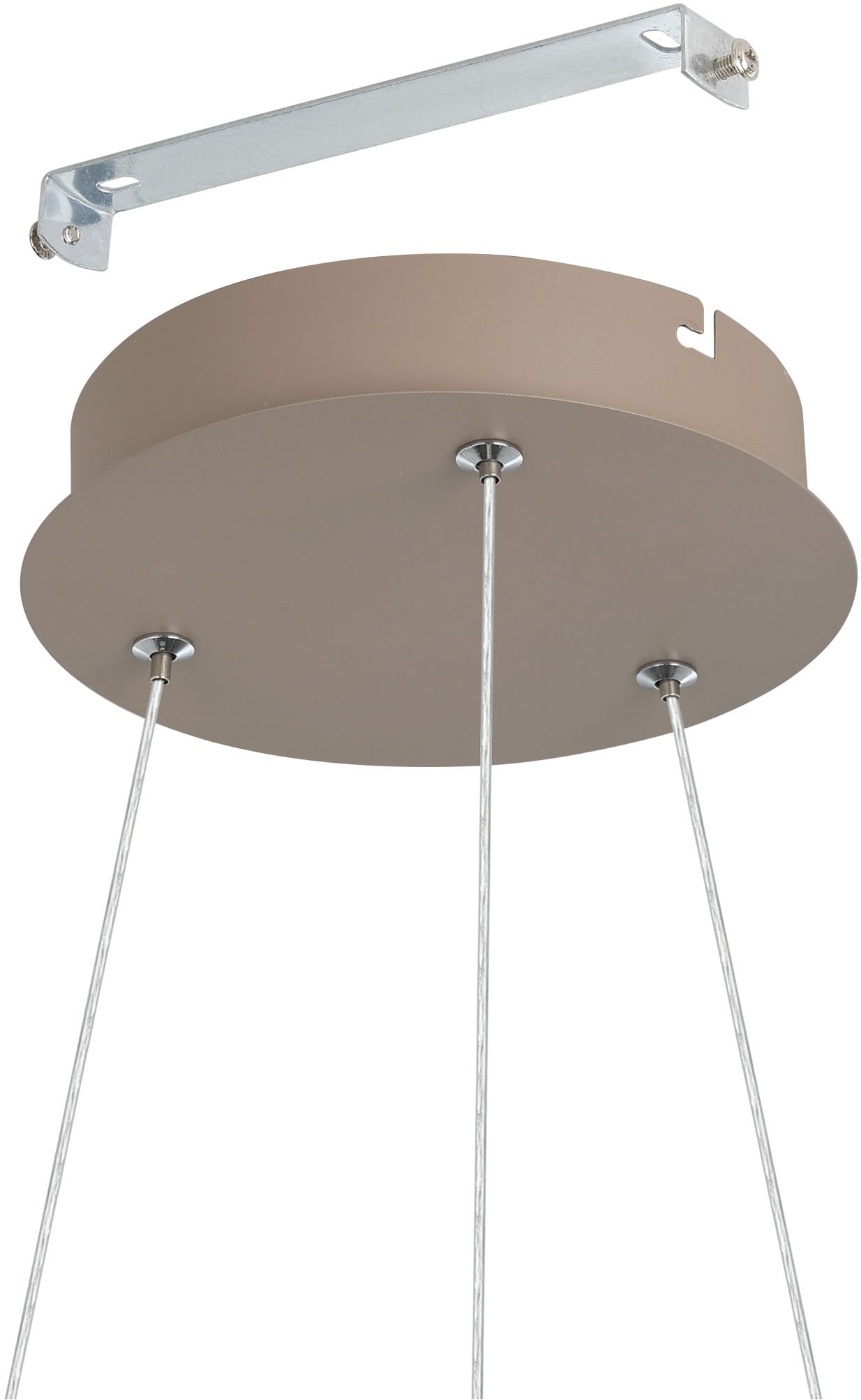 EGLO Hängeleuchte »RUOTALE Pendellampe - Alu, Stahl - LED - 42W - IP20« LED-Modul 1 Stk. Warmweiß Hängelampe, Deckenlampe, Wohnzimmer, Esszimmer, H150 x Ø70 cm