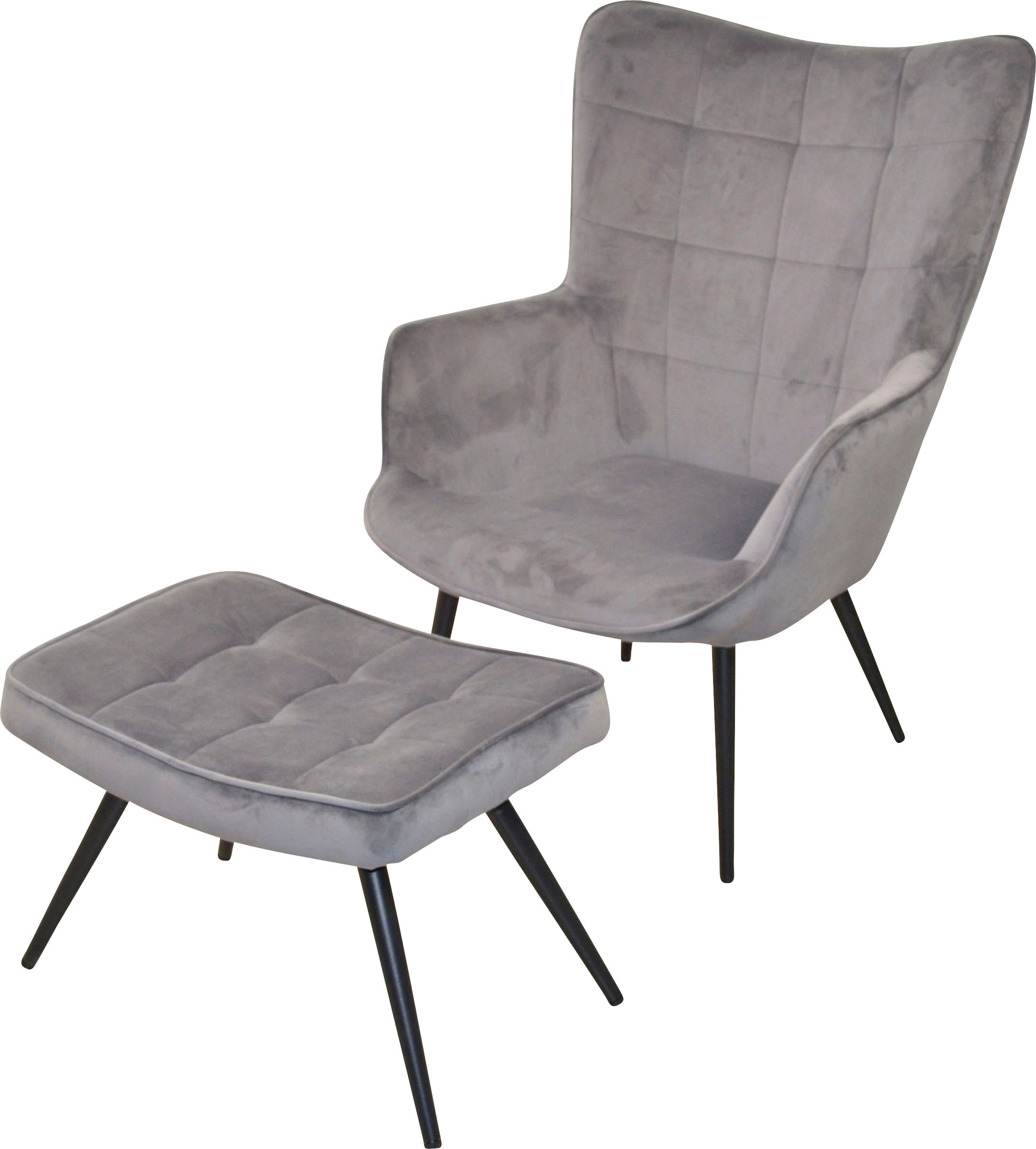 HOFMANN LIVING AND MORE Sessel »Jaro«, Polstersessel mit Beinen aus  Stahlrohr, schwarz lackiert auf Raten kaufen | Einzelsessel