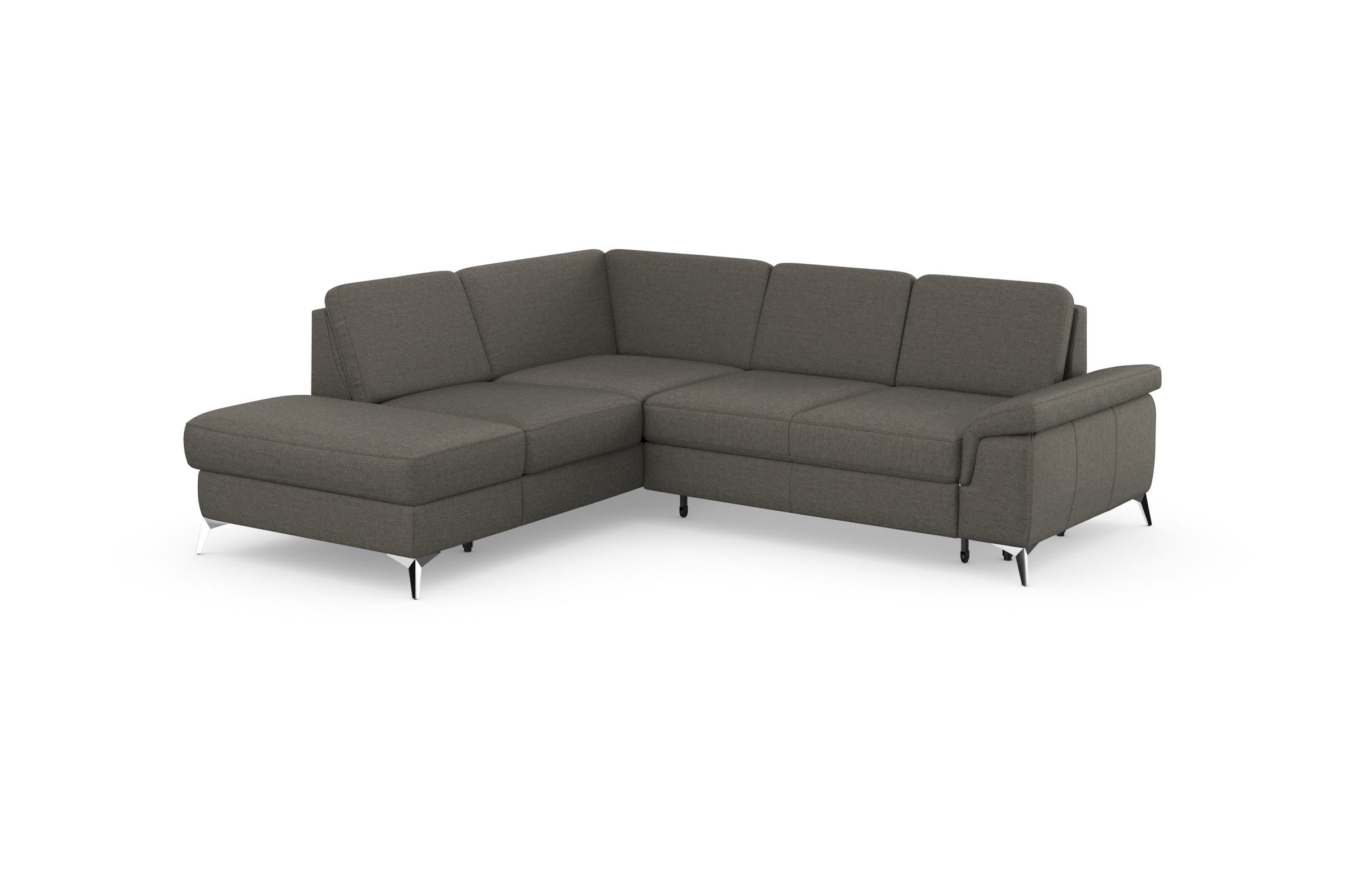 sit&more Ecksofa »Padua L-Form«, inklusive Sitztiefenverstellung, Armteilfunktion und Federkern