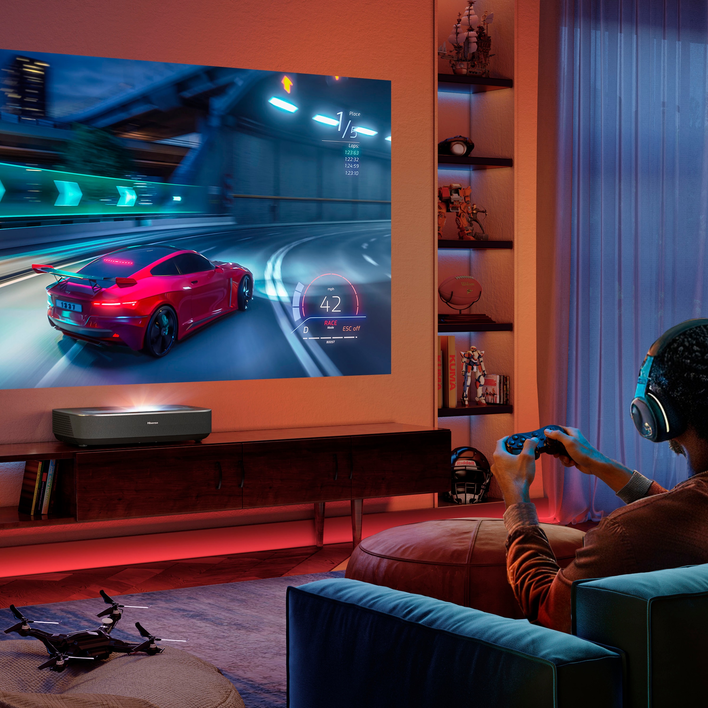 Hisense Laser-TV »PL2«, (3000:1)