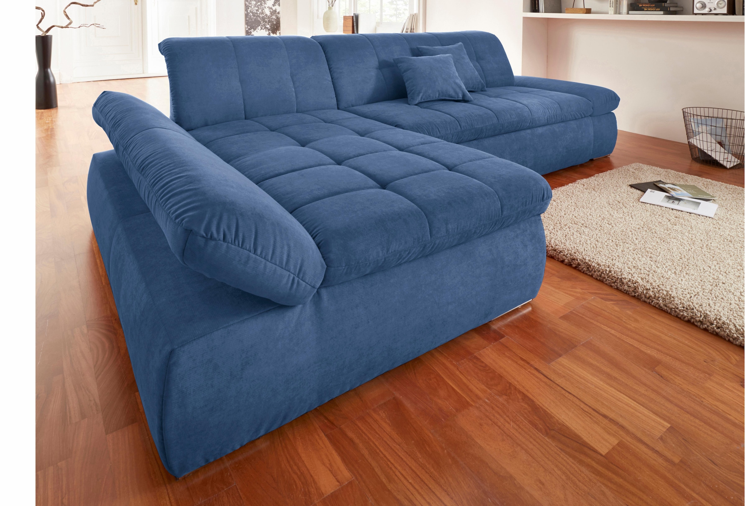DOMO collection Ecksofa »NMoric XXL, B/T/H: 300/172/80cm, L-Form«, wahlweis günstig online kaufen