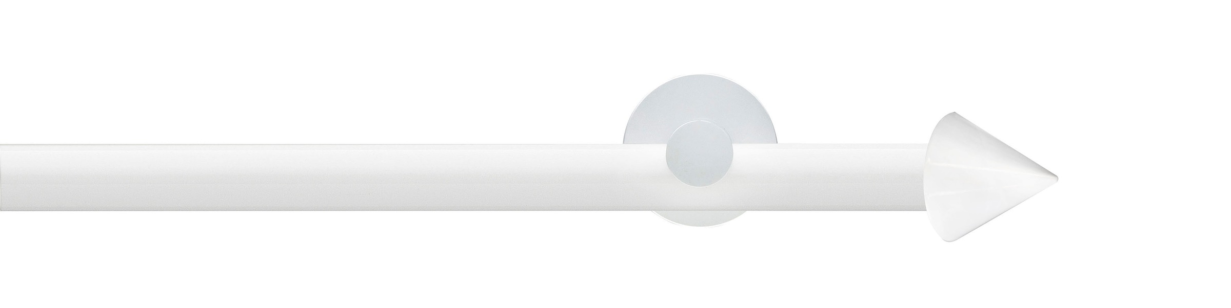 GARESA Gardinenstange »WHITE« Ø 20 mm 2 läufig-läufig Wunschmaßlänge Vorhan günstig online kaufen
