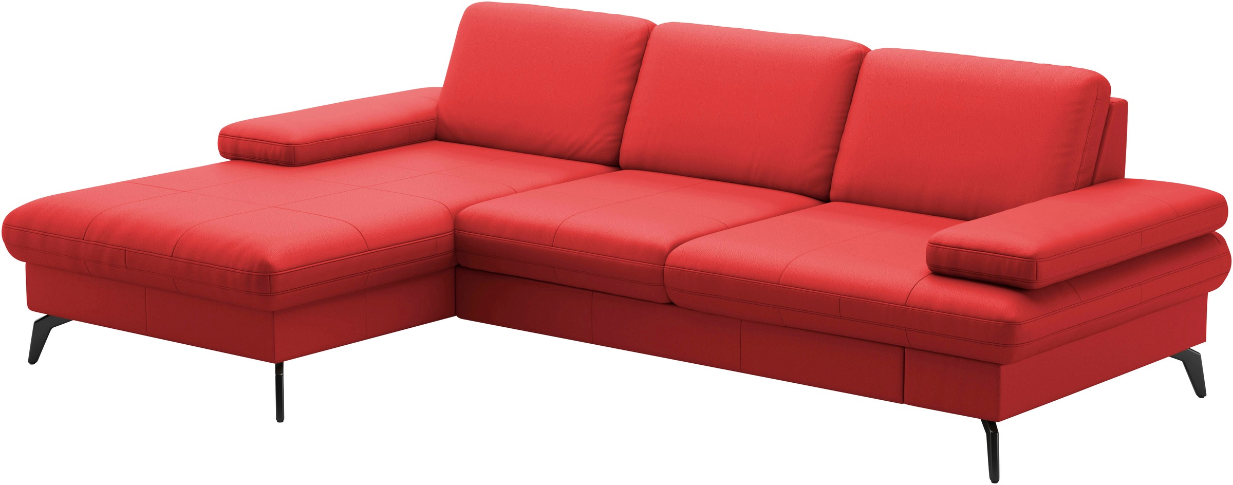 sit&more Ecksofa »Morris L-Form, inkl. Sitztiefenverstellung«, wahlweise mit Armteilverstellung, Bettfunktion & Bettkasten