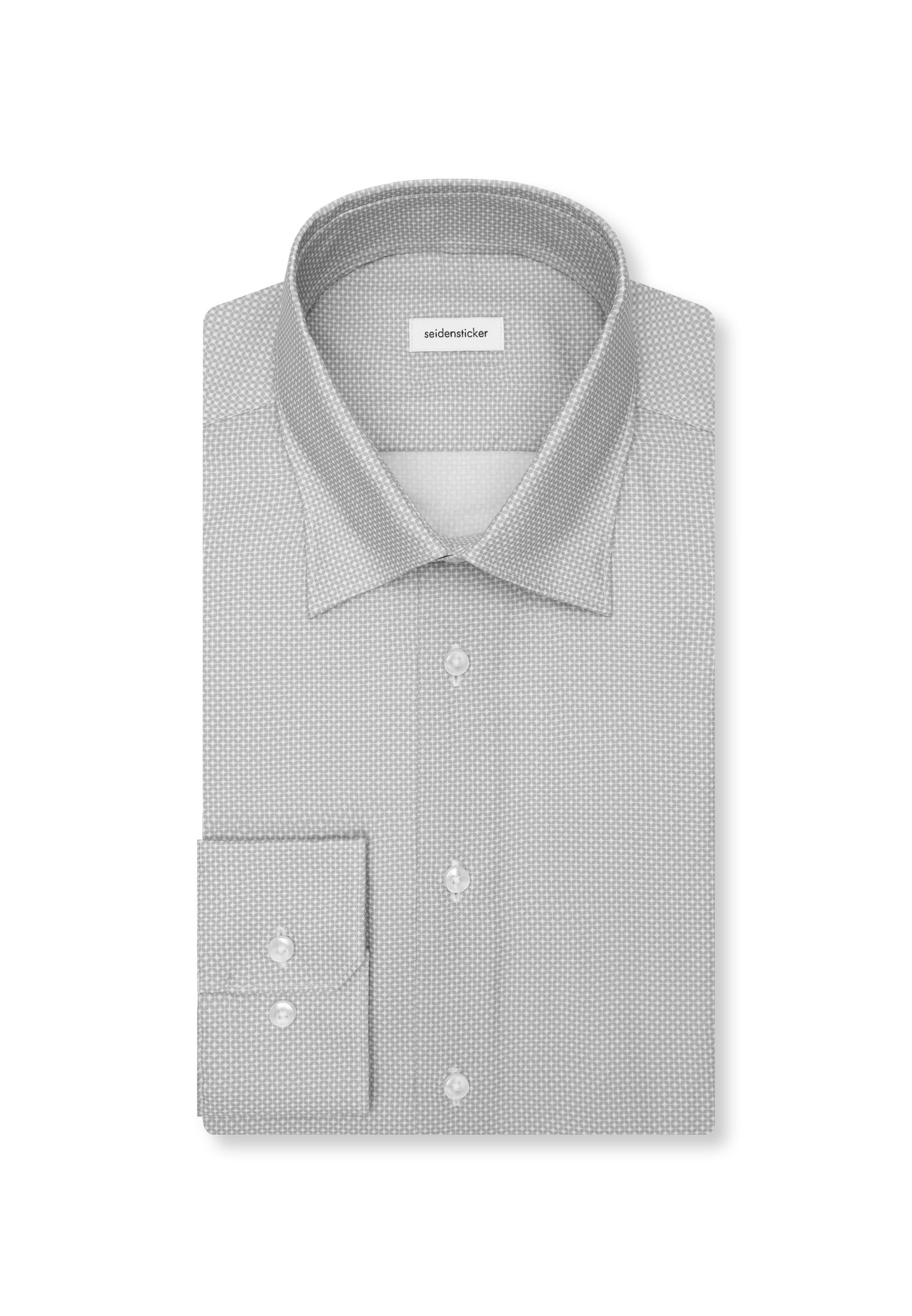 seidensticker Businesshemd »Schwarze Rose« Slim 1/1 Covered-Button-Down-Kragen Druck