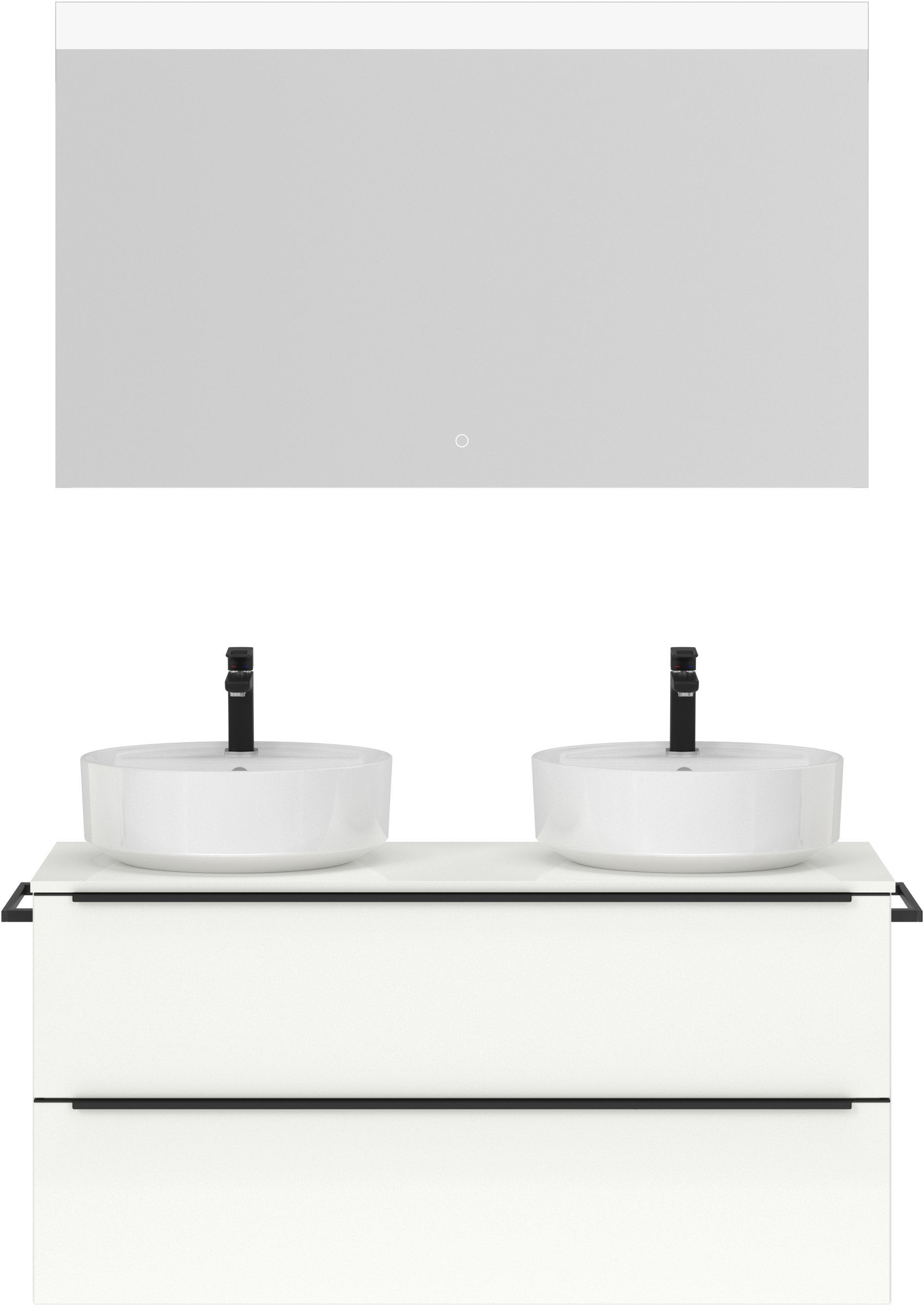 nobilia® Badmöbel-Set »Alvene«, (2 St., vormontiert, mit Soft-Close), Hochg günstig online kaufen