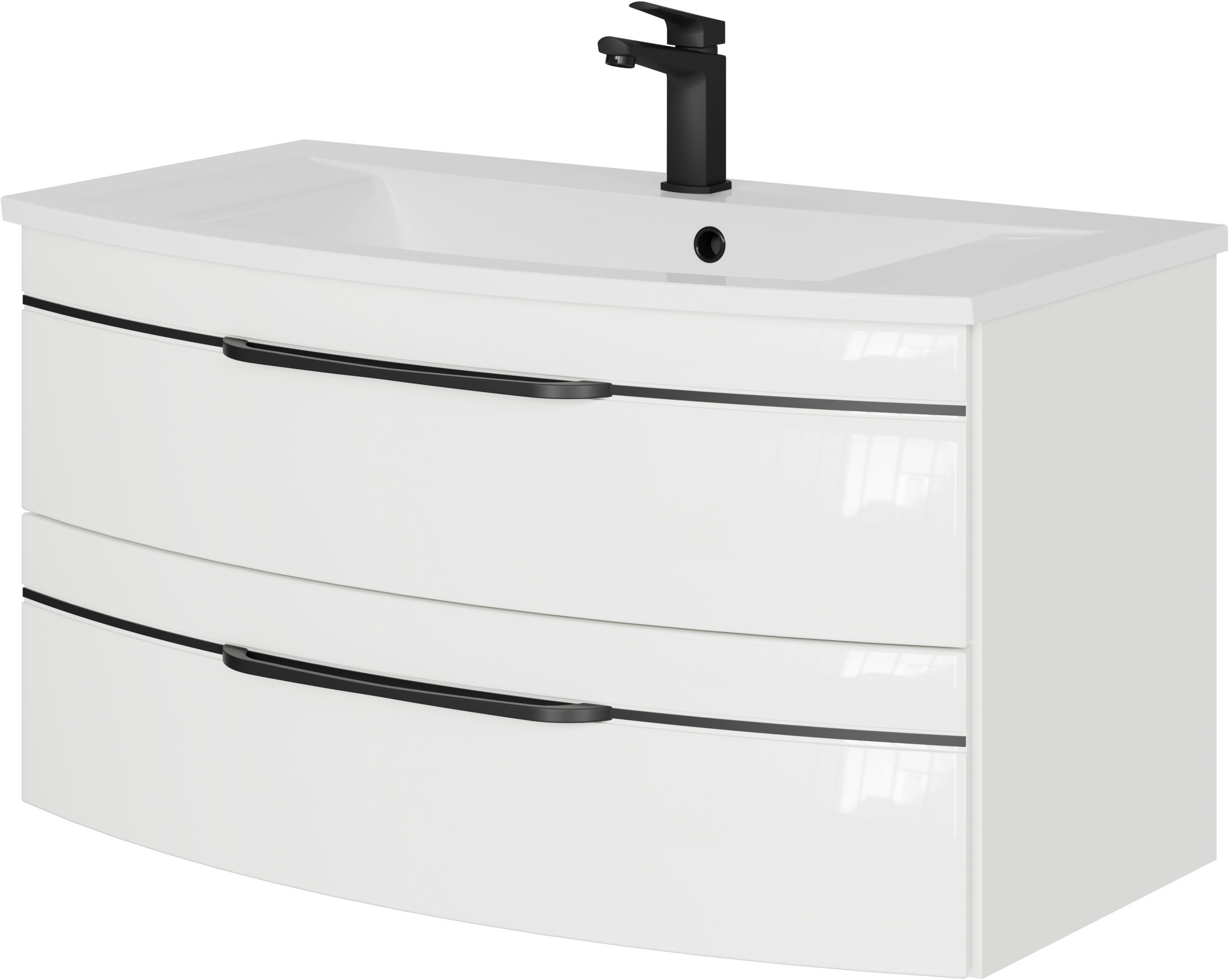 Saphir Waschtisch »Serie 7045 Mineralmarmor-Waschtisch und Unterschrank, 91 günstig online kaufen