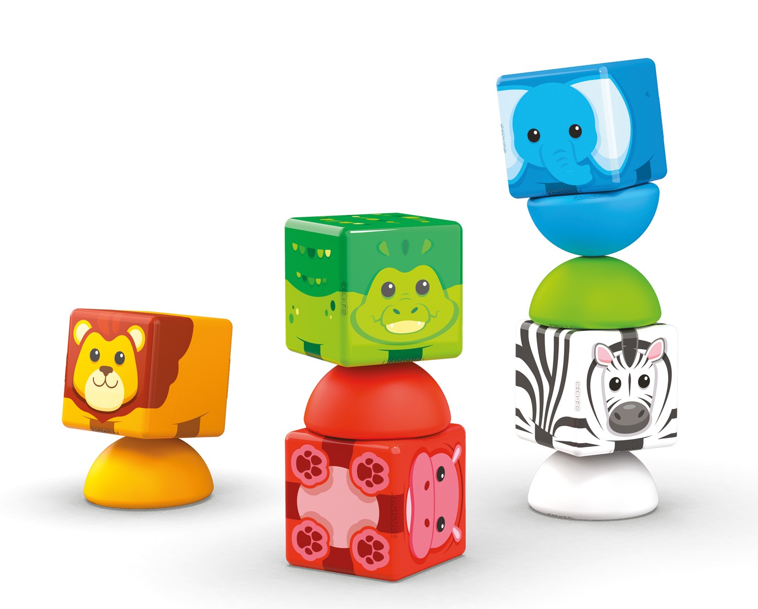 Geomag™ Magnetspielbausteine »Magicube Blocks Stacking Safari (305)« Made in Europe