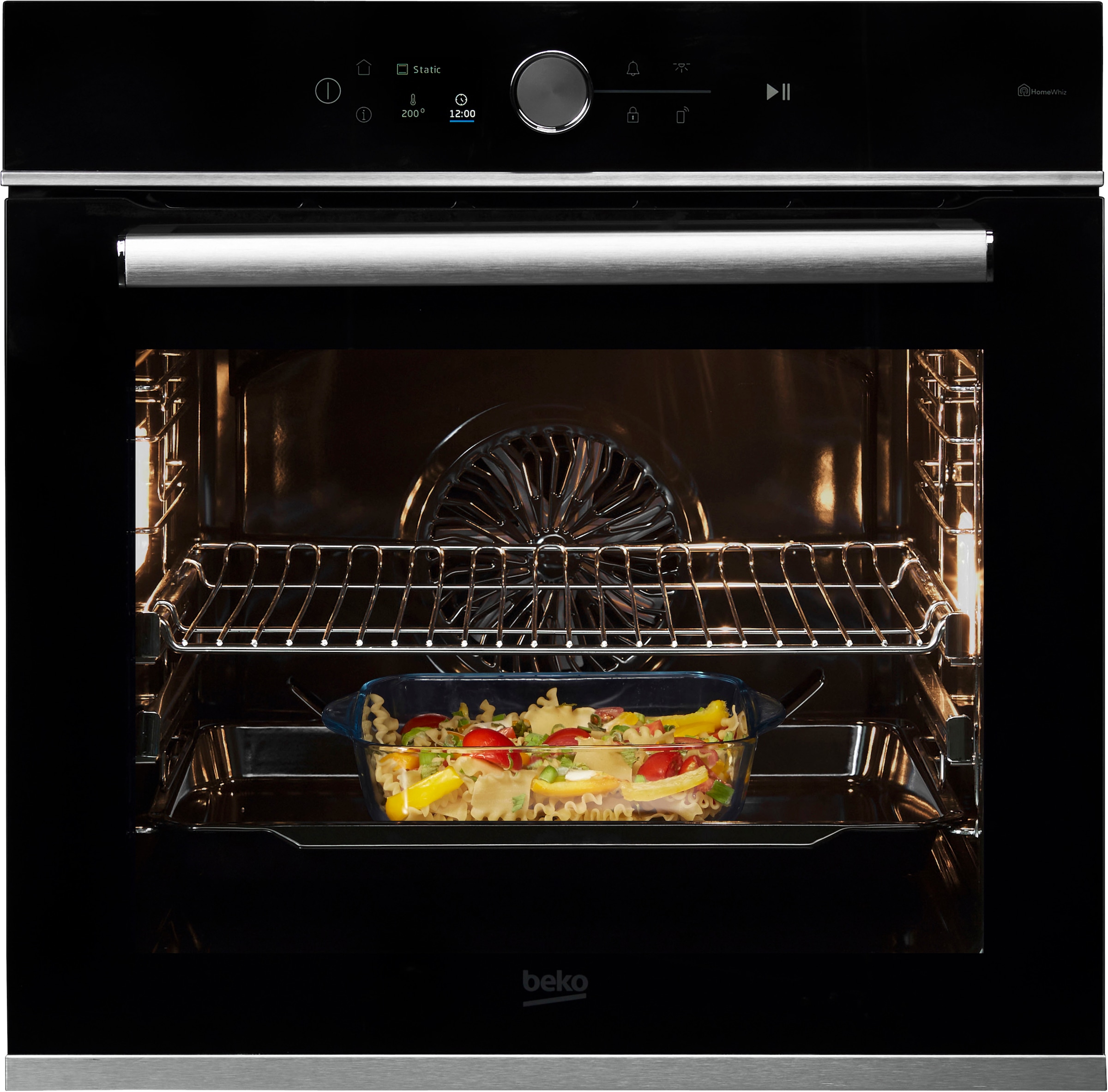 BEKO Pyrolyse Backofen  »BBIM13500XPSW«, mit 2-fach-Teleskopauszug, Pyrolyse-Selbstreinigung