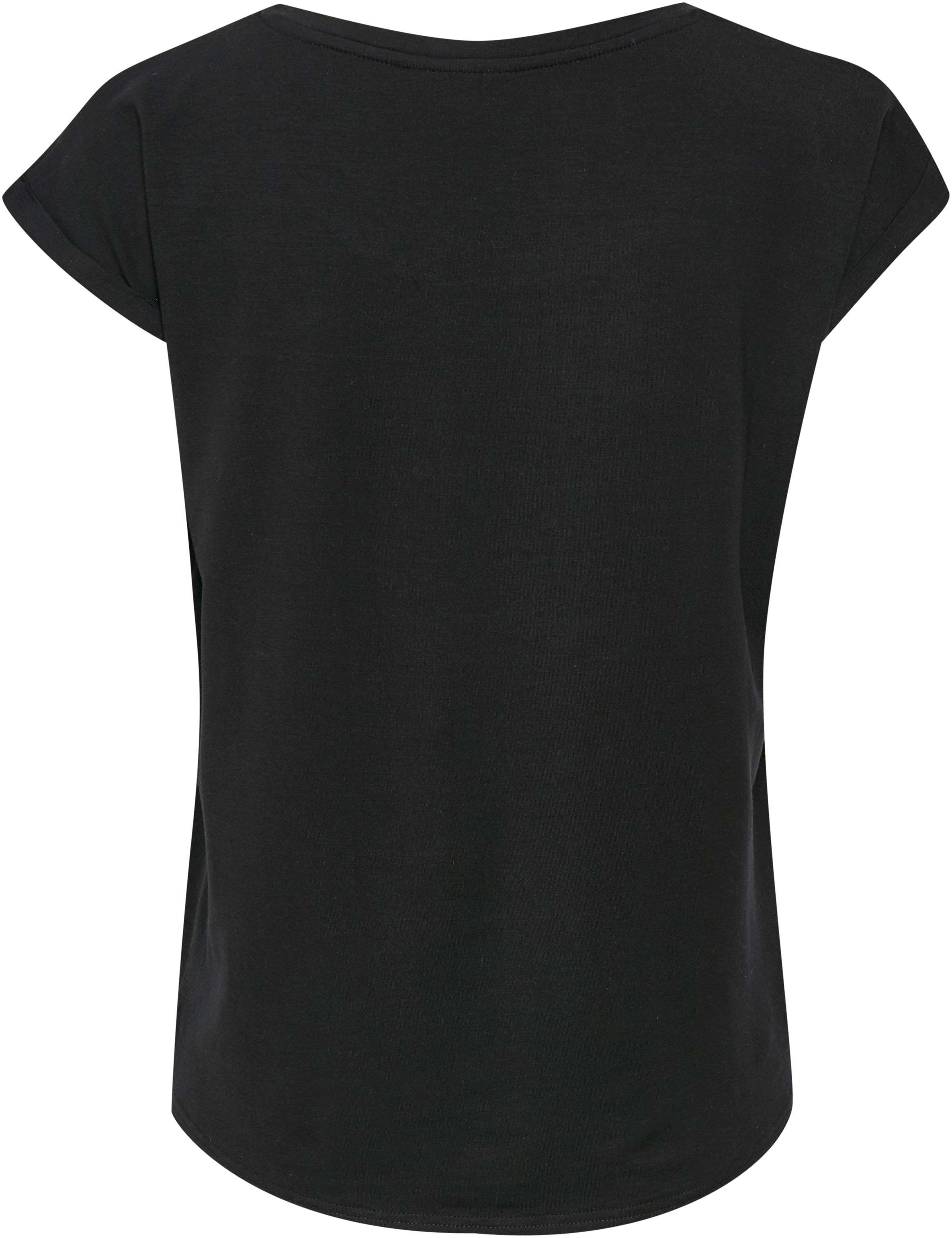 Saint Tropez Rundhalsshirt, Basic in edler LYOCELL Qualität