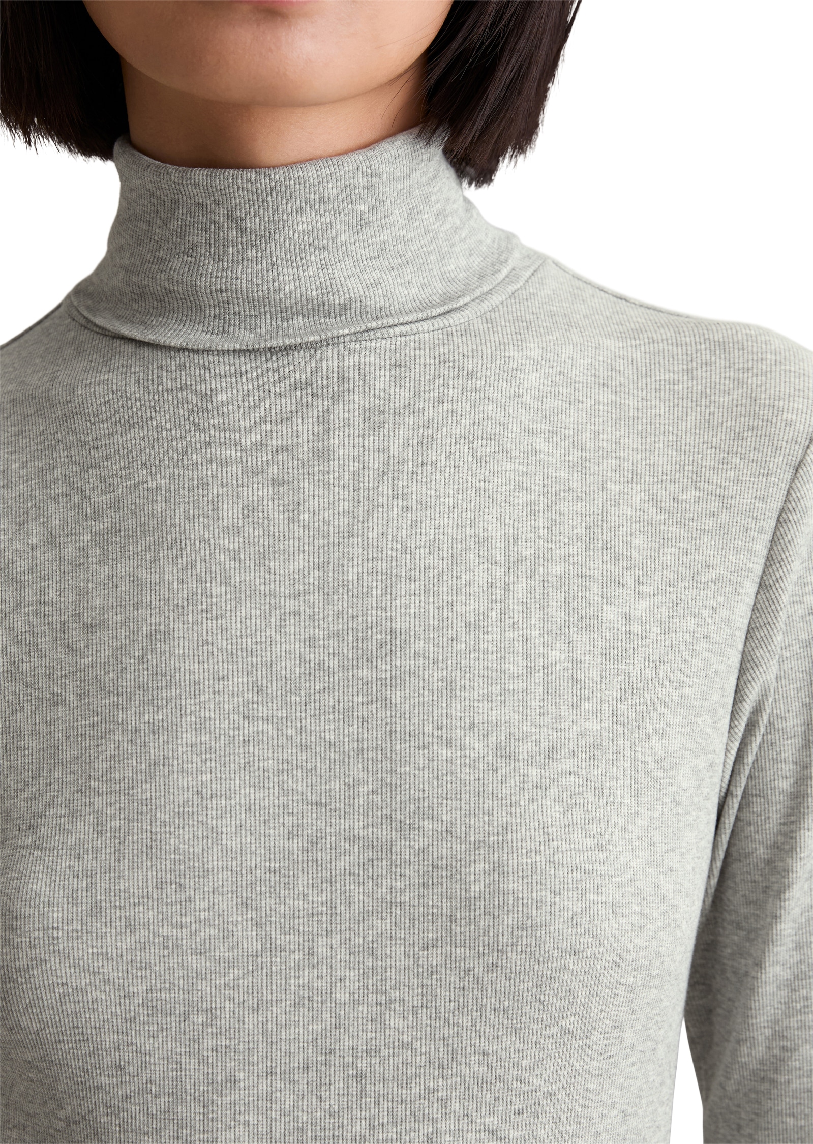 Marc O'Polo DENIM Rollkragenshirt »slim fit aus Rippjersey«