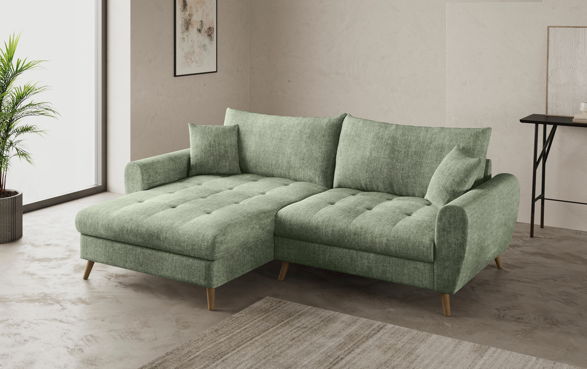 Mr. Couch Ecksofa »Blackburn II, L-Form«, Mit Kaltschaumpolsterung bis 140 kg belastbar