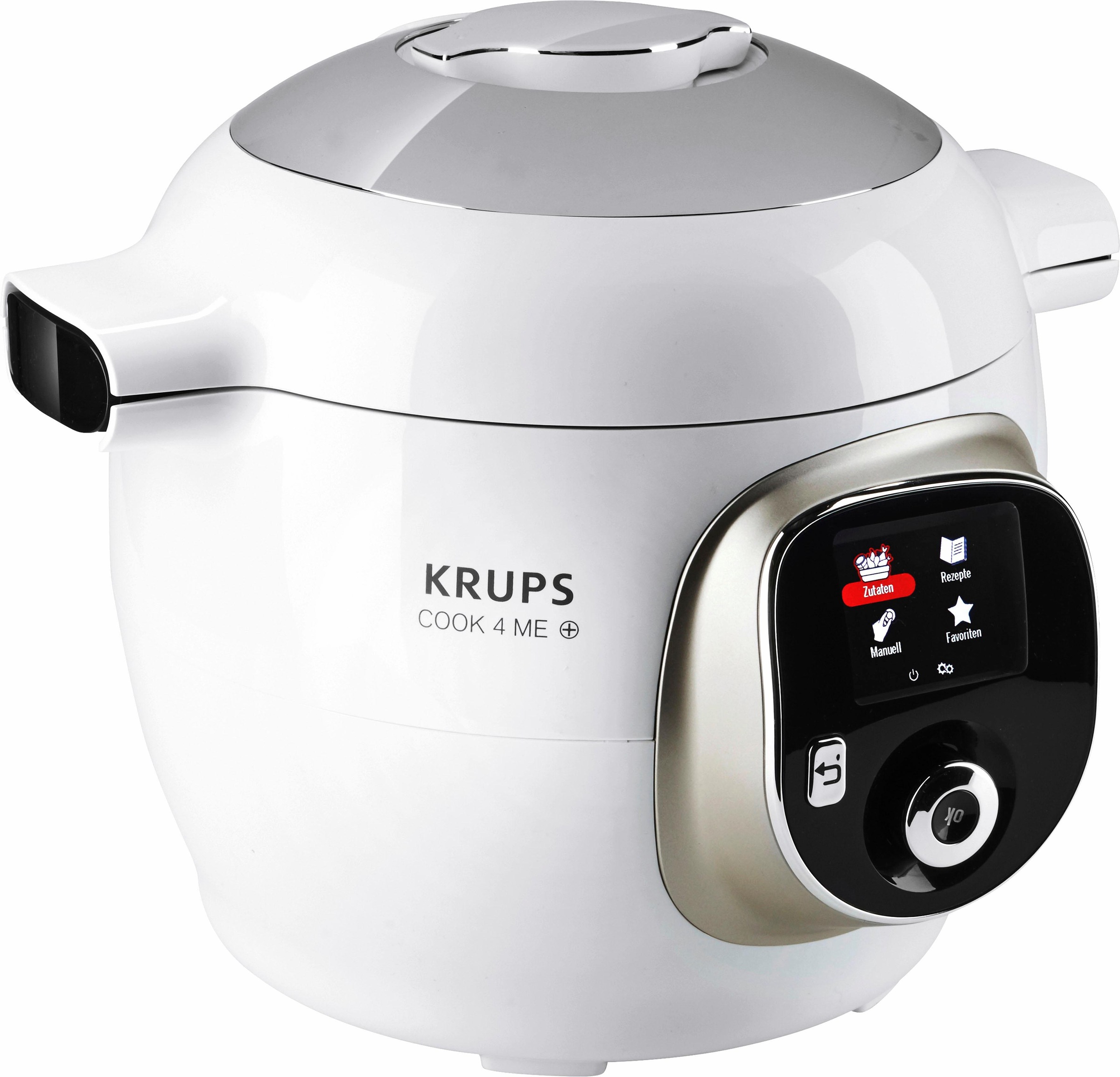 Krups Multikocher »CZ7101 Cook4Me +«, 6L Kapazität, digitale Rezepte, Schnellkochtopf, Dampfgaren, Anbraten